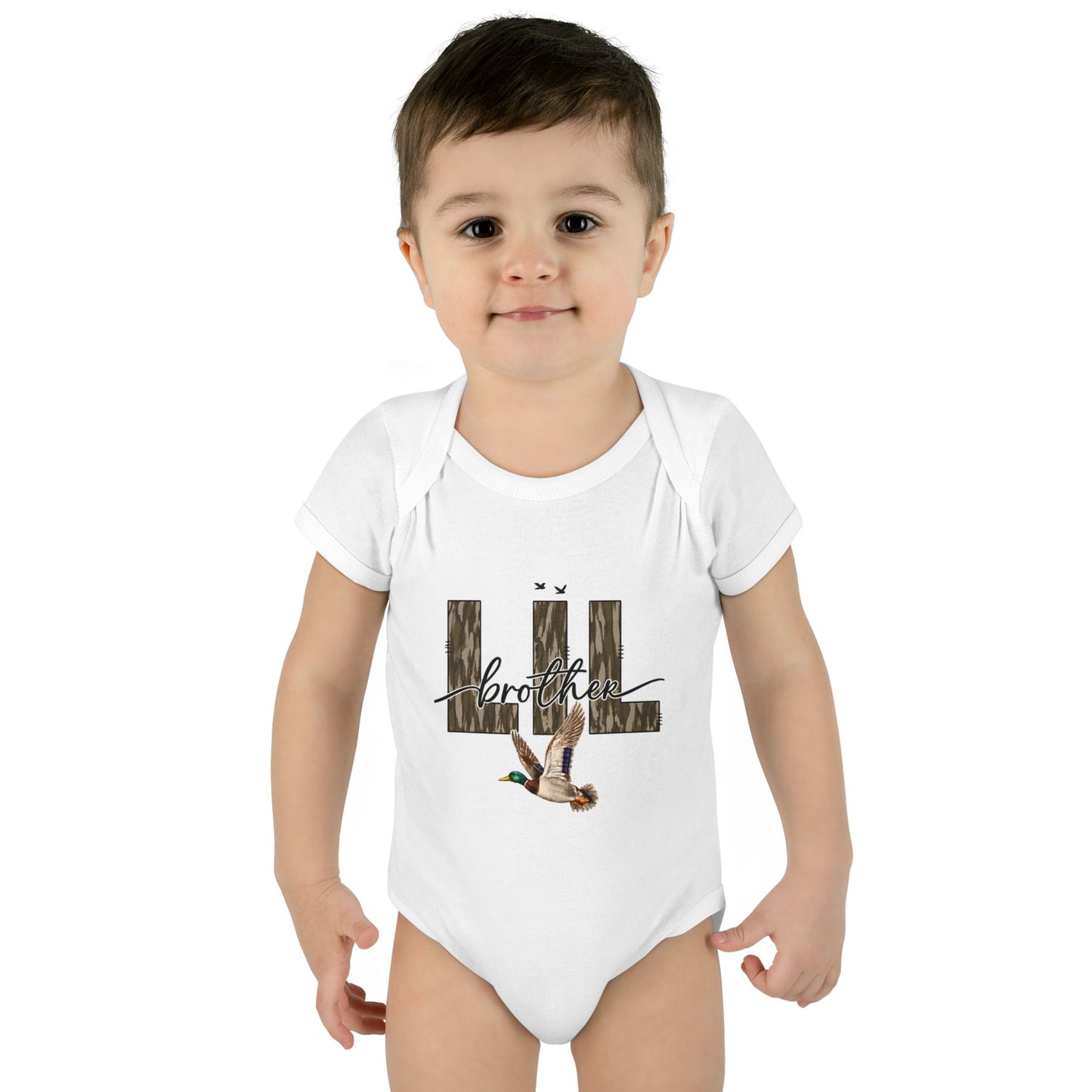Little Duckling Baby Bodysuit — Camouflage 'Little' Design Infant Onesie