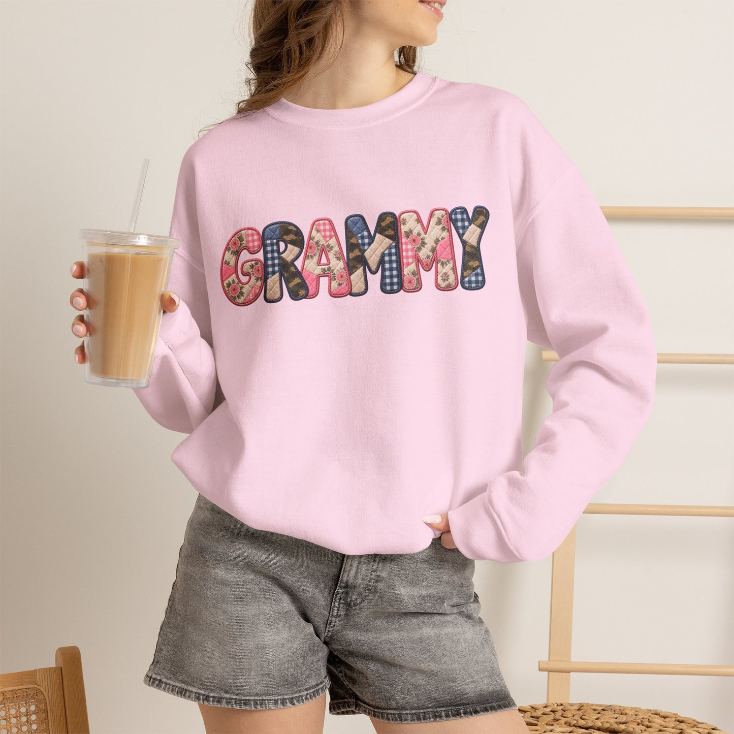 Grammy Floral Crewneck Sweatshirt — Cozy Grandma Gift