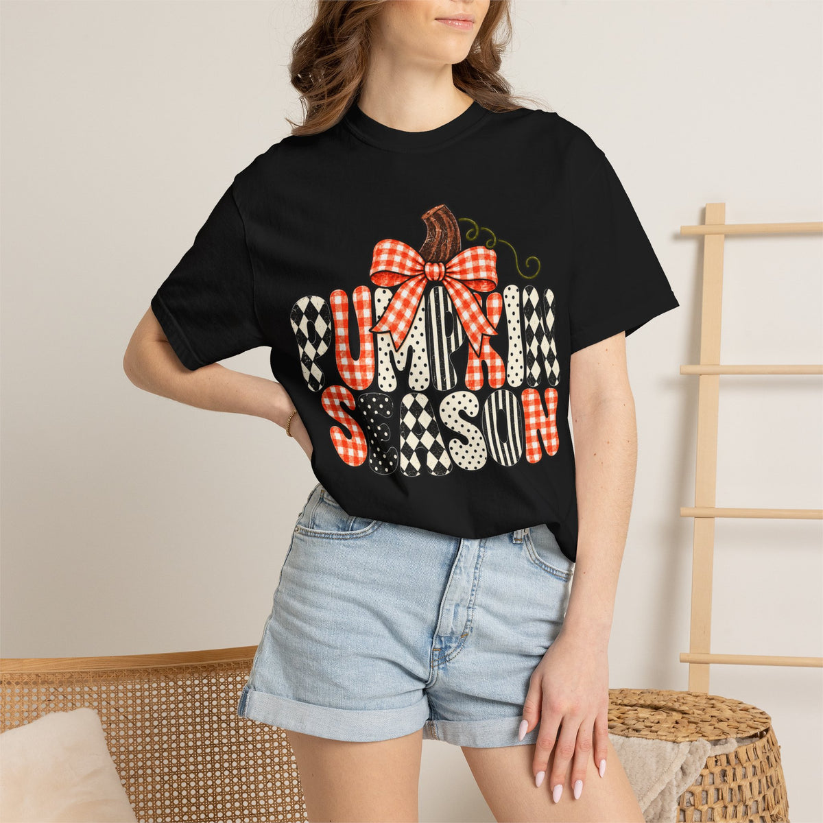 Pumpkin Season T-Shirt — Plaid & Patchwork Fall Tee