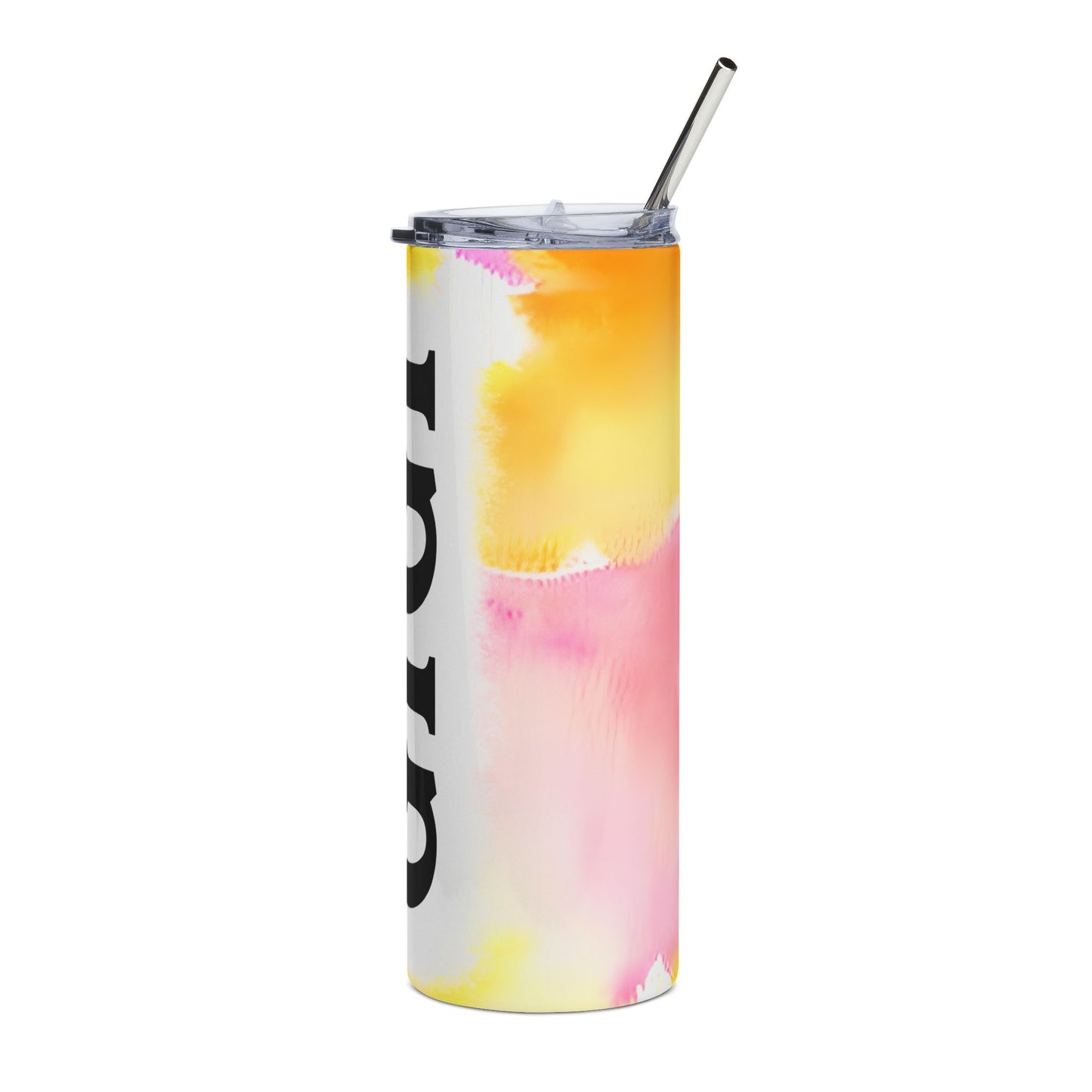 GIGI Watercolor Stainless Steel Tumbler — 20oz Insulated Cup