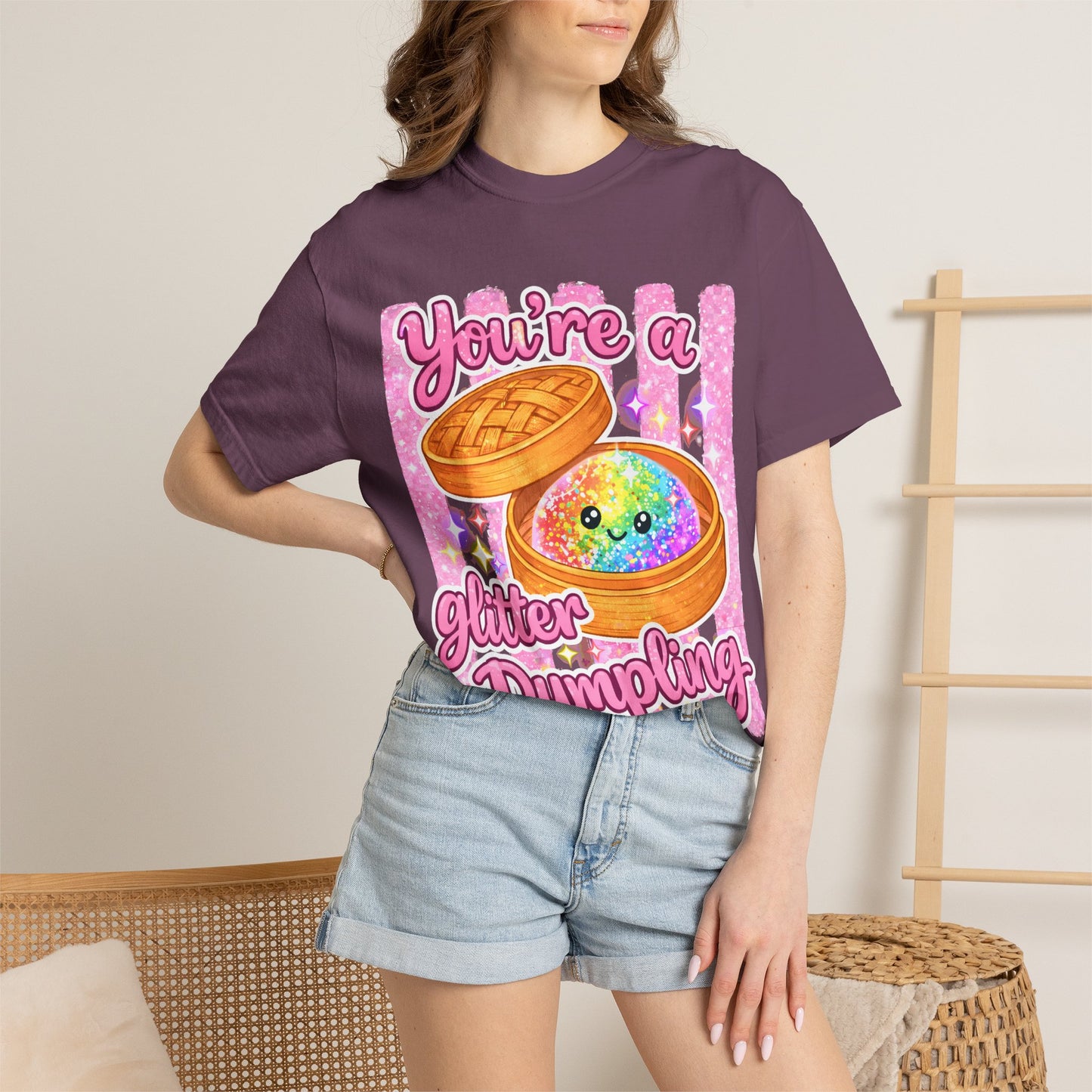 You’re a Glitter Dumpling T-Shirt — Cute Kawaii Food Graphic Tee