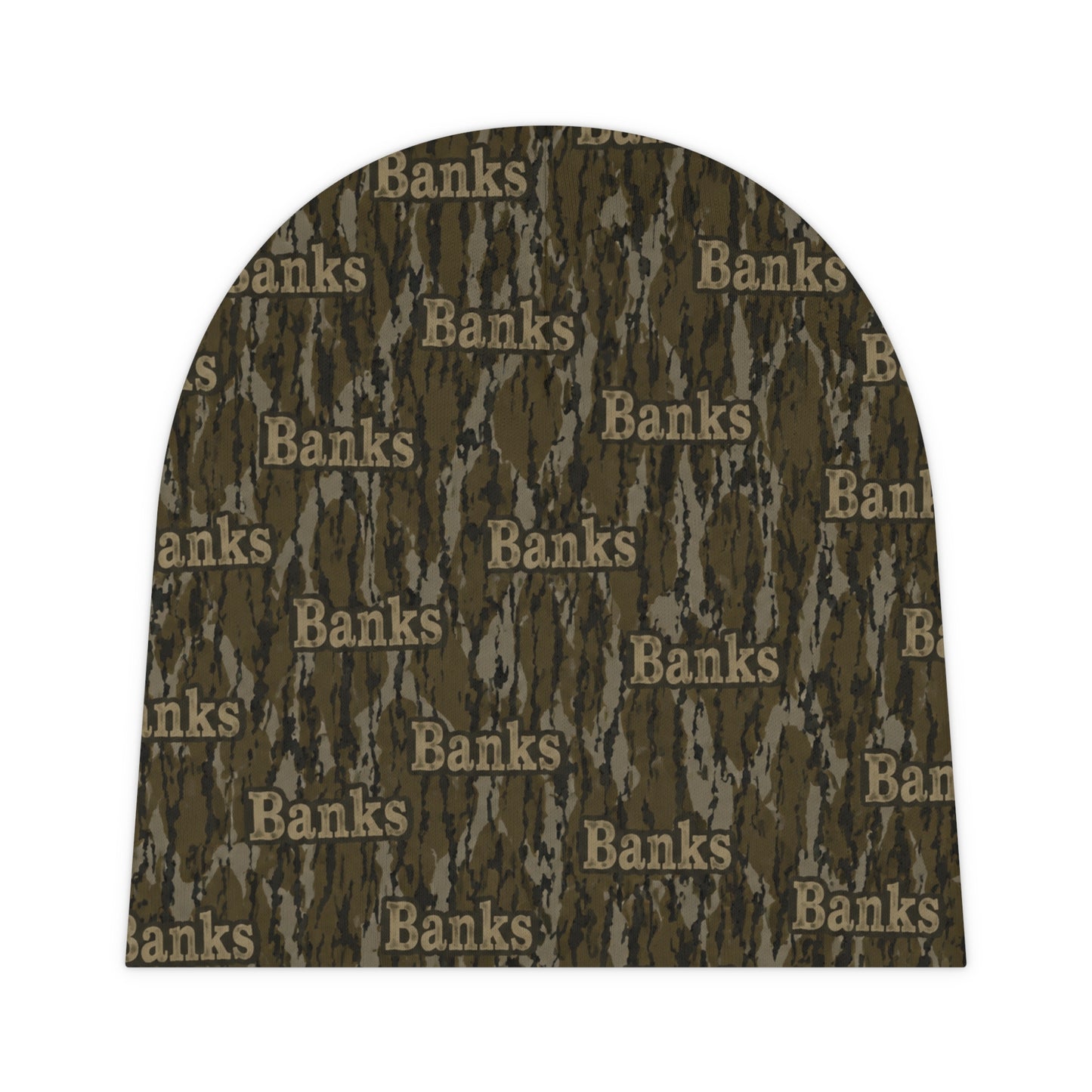 Camo 'Banks' Baby Beanie — Personalized Woodland Infant Hat
