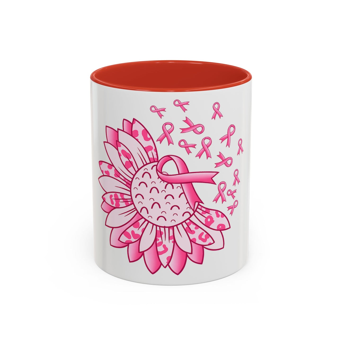 BREAST CANCER FLOWER MUG