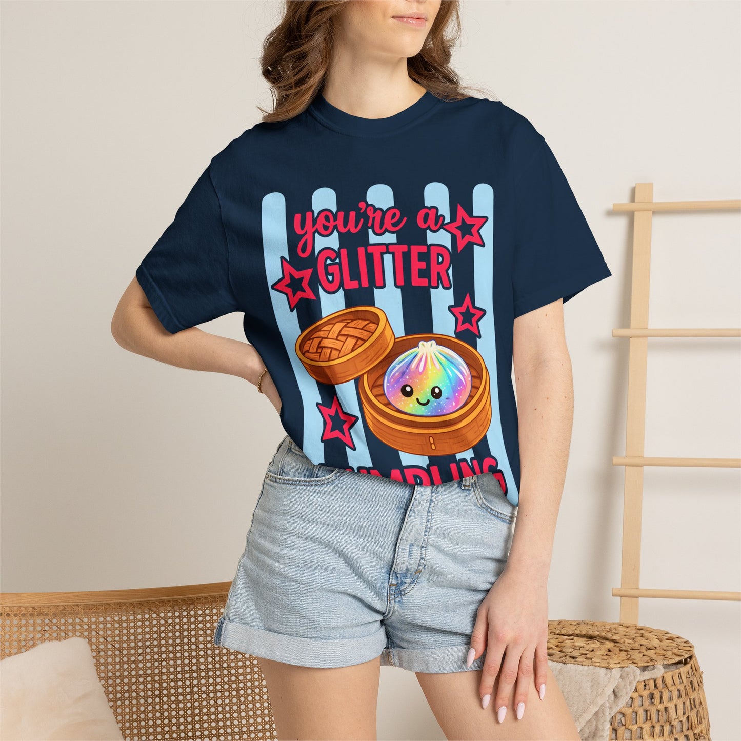 Glitter Dumpling T-Shirt — "You're a Glitter Dumpling" Cute Kawaii Graphic Tee