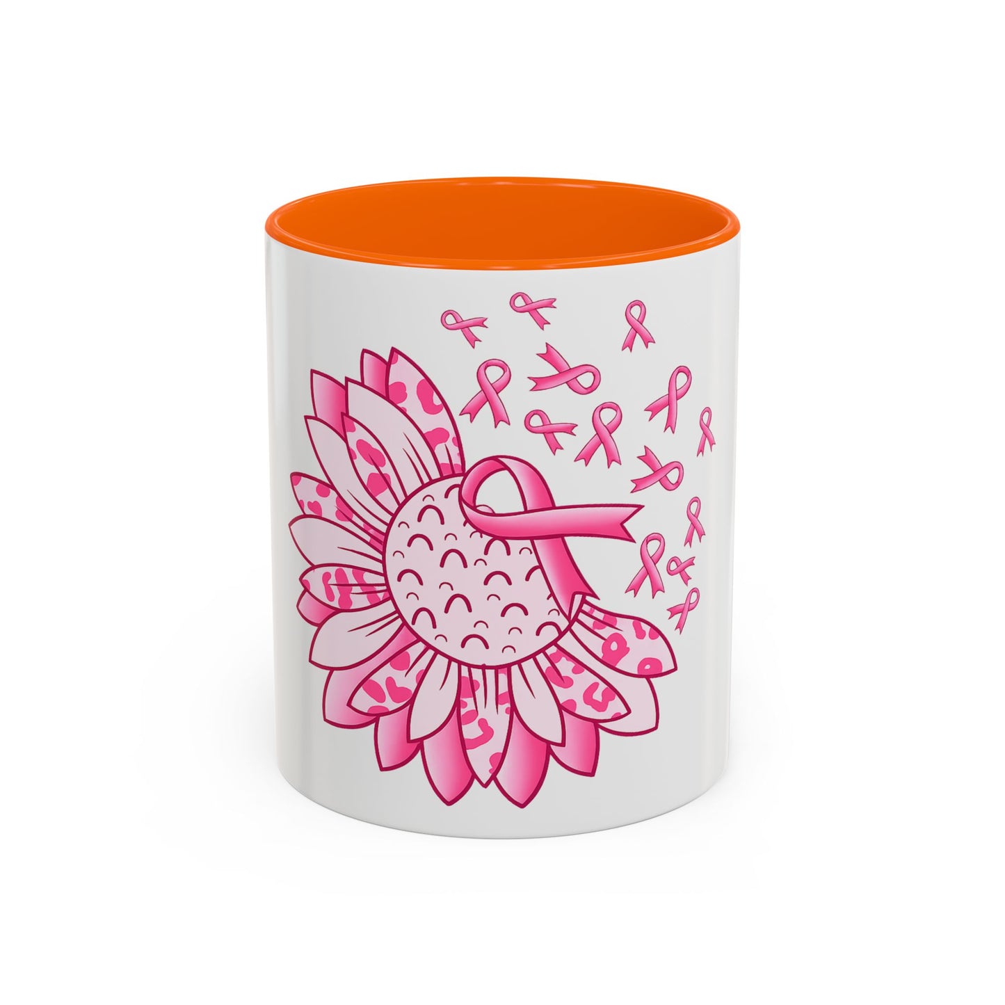 BREAST CANCER FLOWER MUG