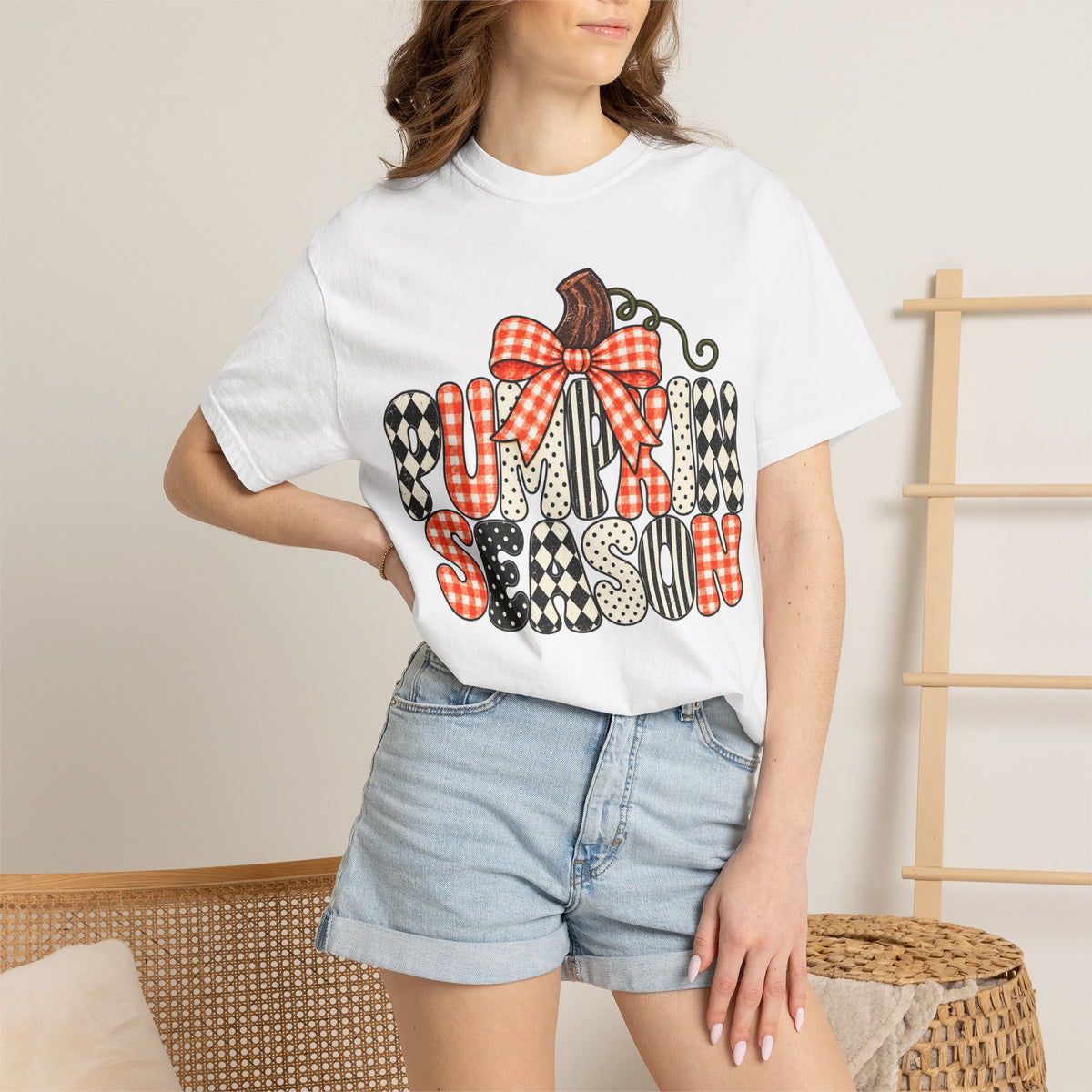 Pumpkin Season T-Shirt — Plaid & Patchwork Fall Tee