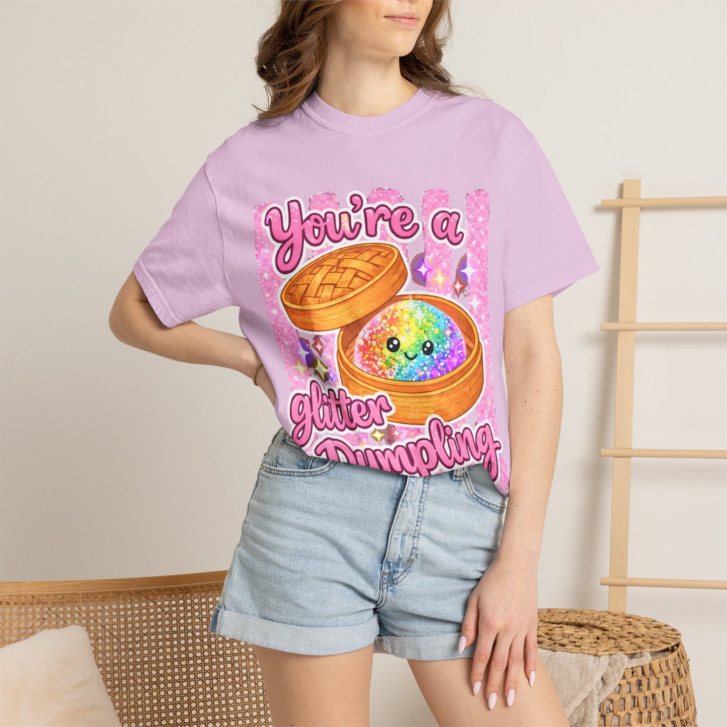 You’re a Glitter Dumpling T-Shirt — Cute Kawaii Food Graphic Tee