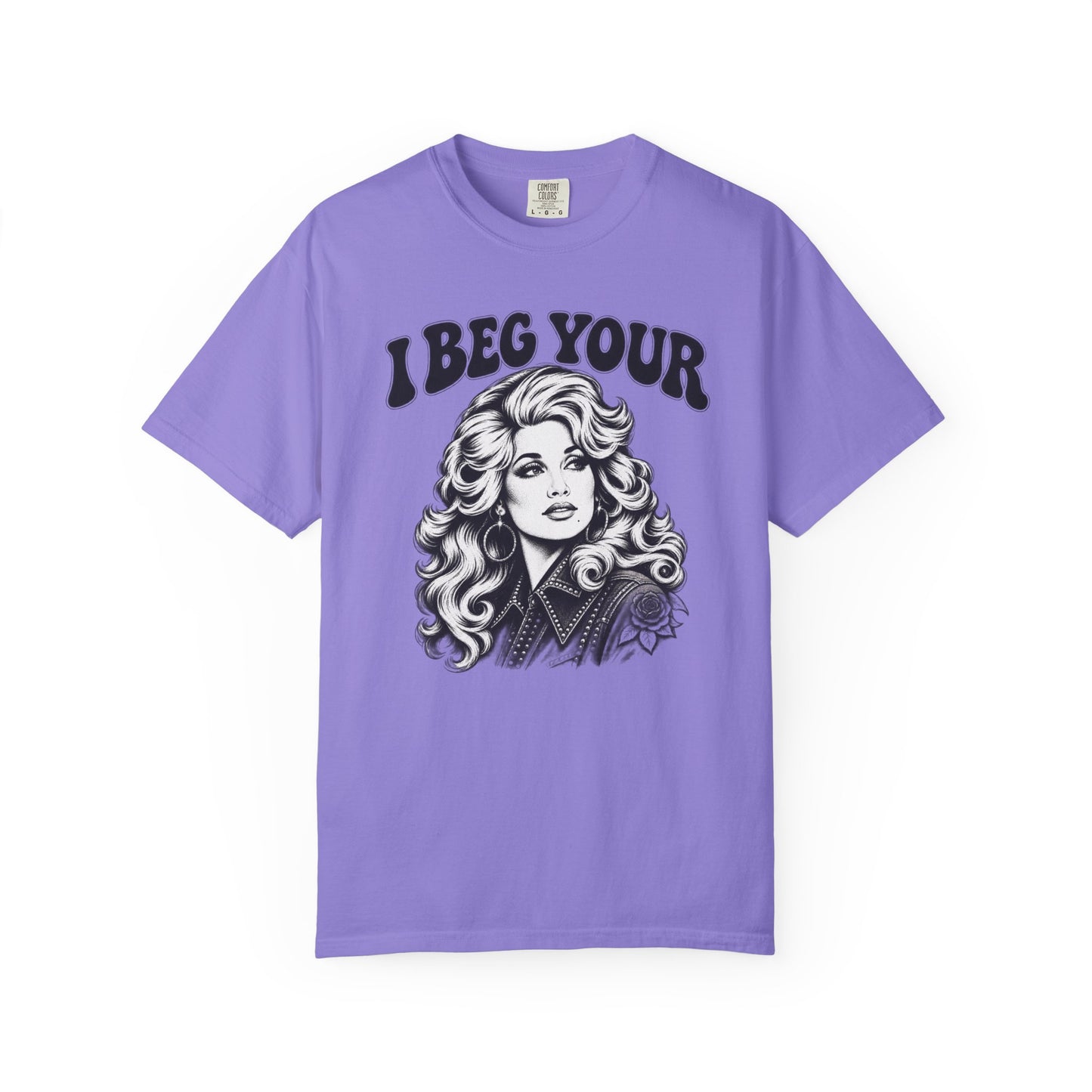 “I Beg Your” Retro Glam Portrait Tee