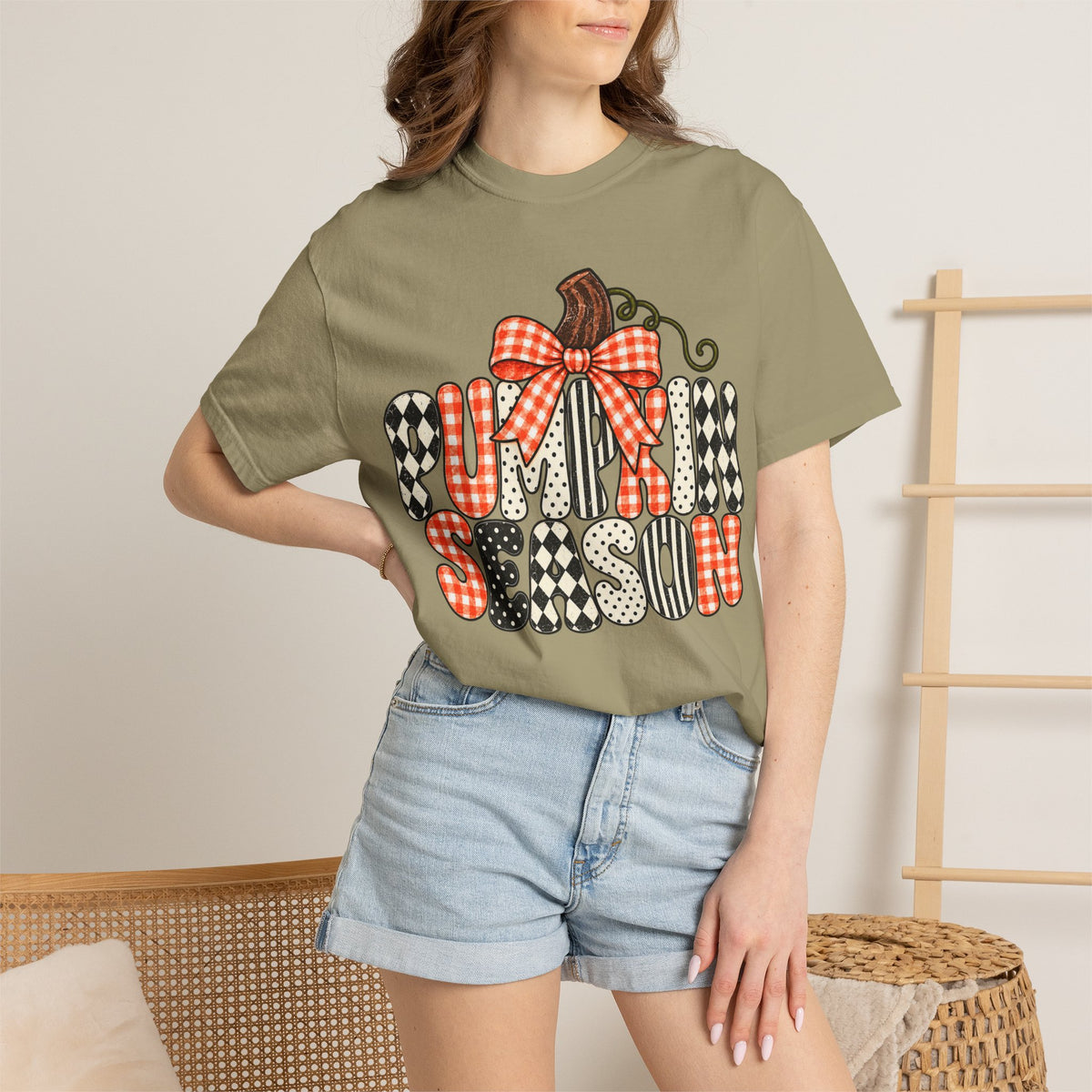 Pumpkin Season T-Shirt — Plaid & Patchwork Fall Tee
