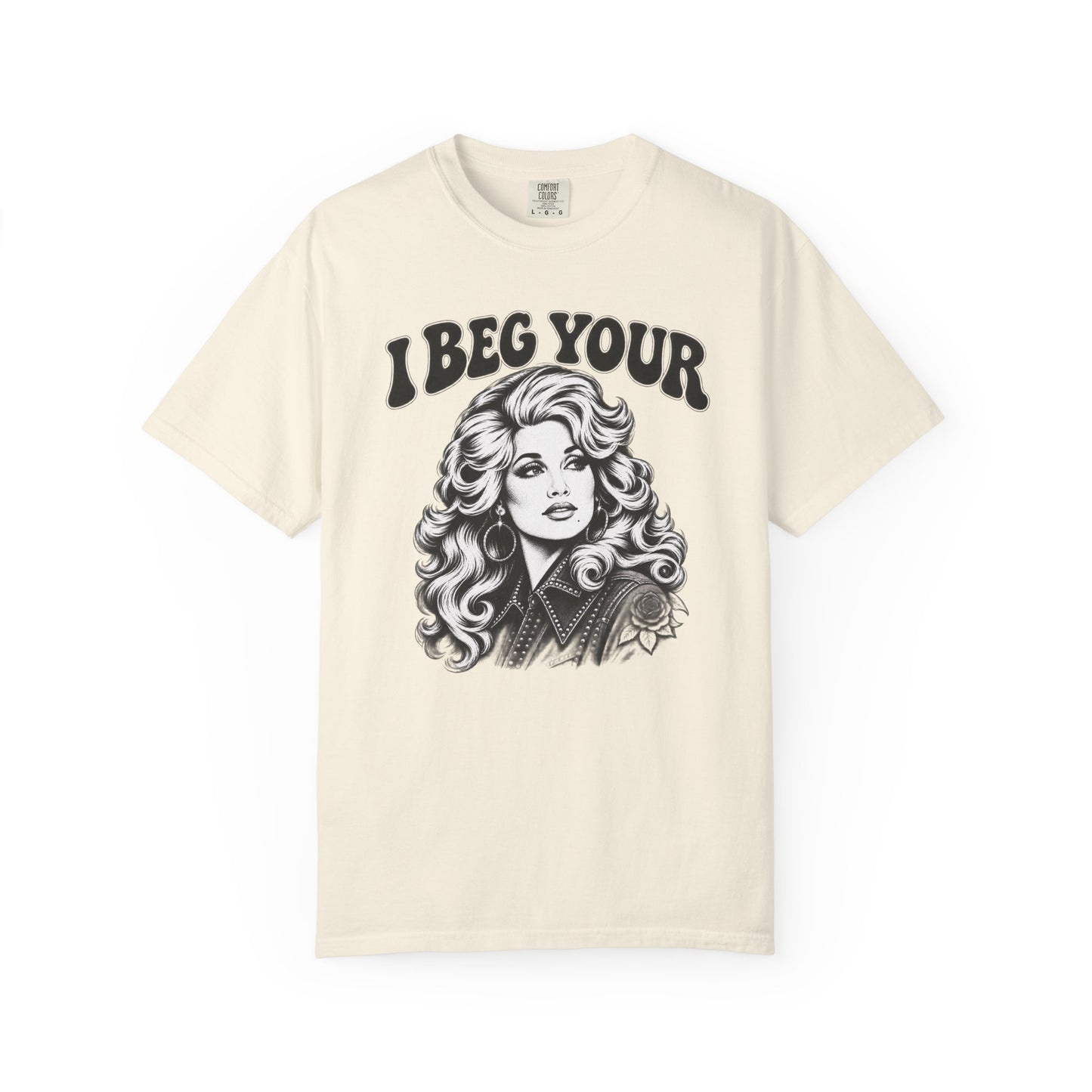 “I Beg Your” Retro Glam Portrait Tee