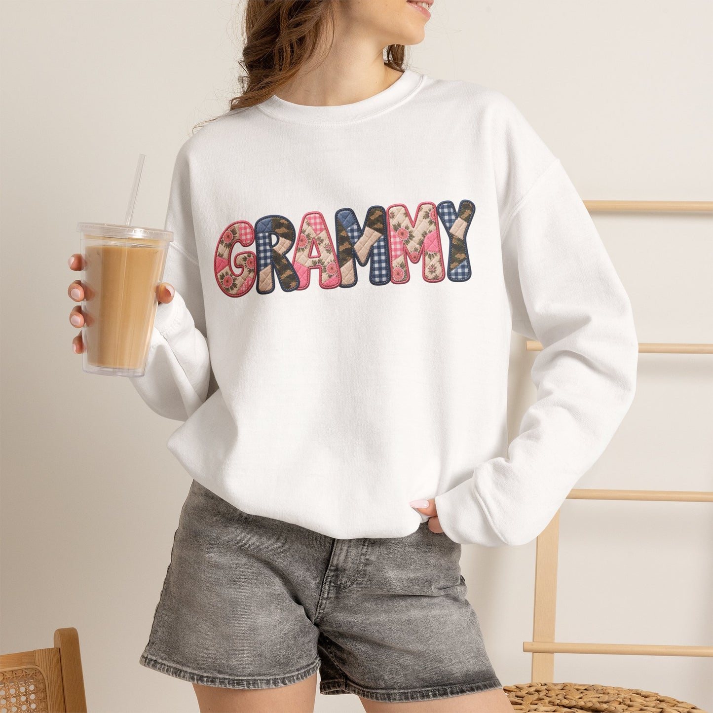 Grammy Floral Crewneck Sweatshirt — Cozy Grandma Gift