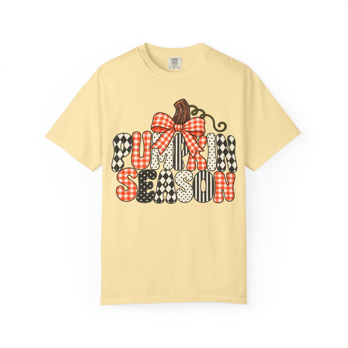 Pumpkin Season T-Shirt — Plaid & Patchwork Fall Tee