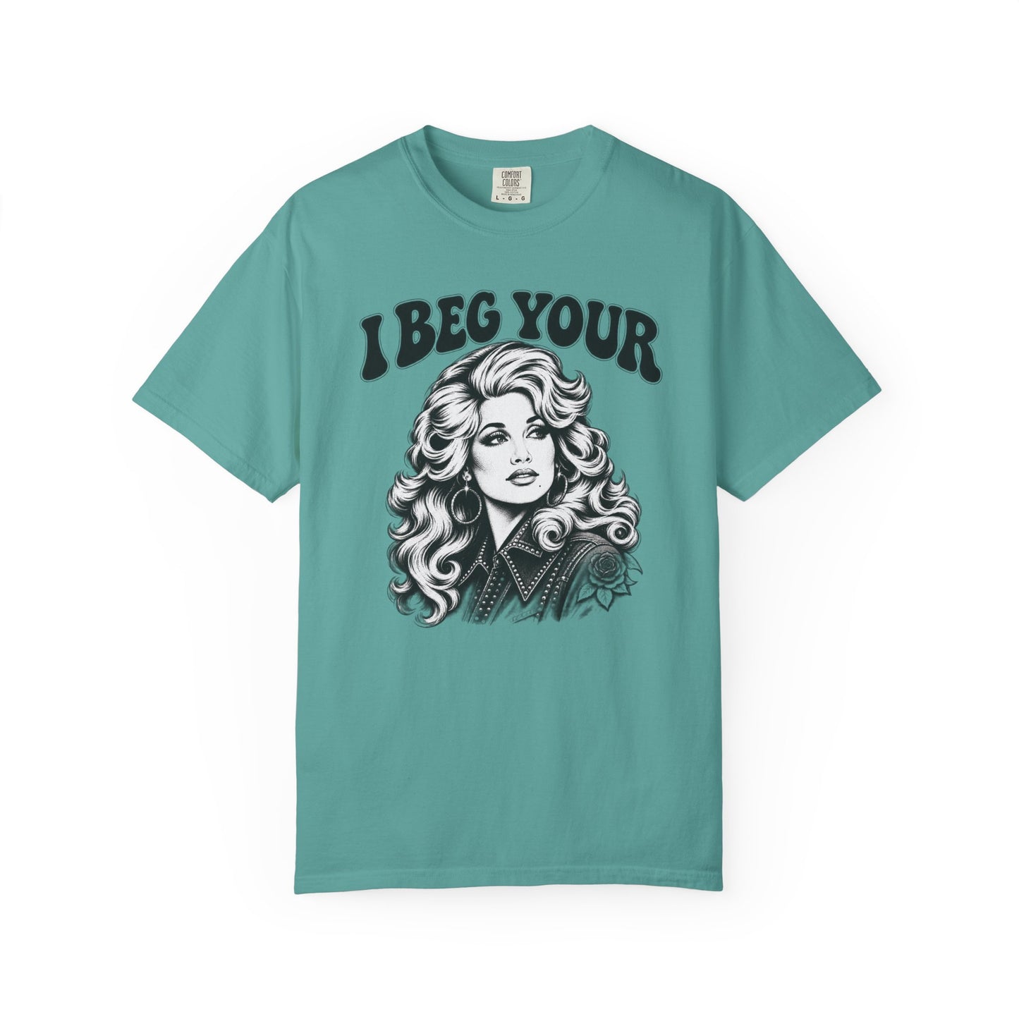 “I Beg Your” Retro Glam Portrait Tee