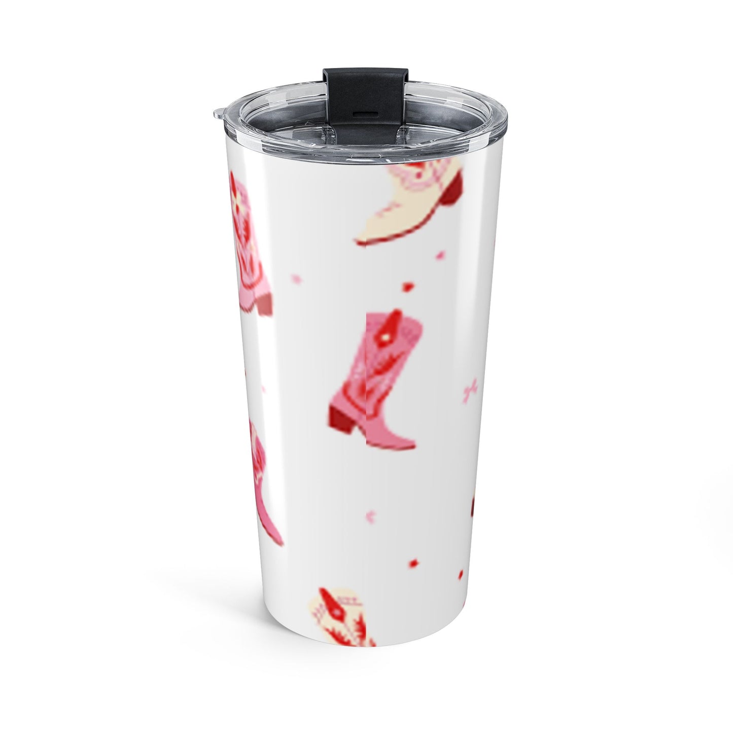 20oz Pink Cowboy Boot Tumbler – Western Floral Travel Mug