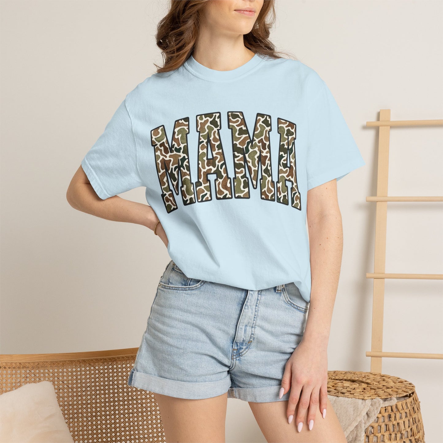 Mama Camo T-Shirt — Women's 'MAMA' Camo Print Tee, Mother's Day Gift