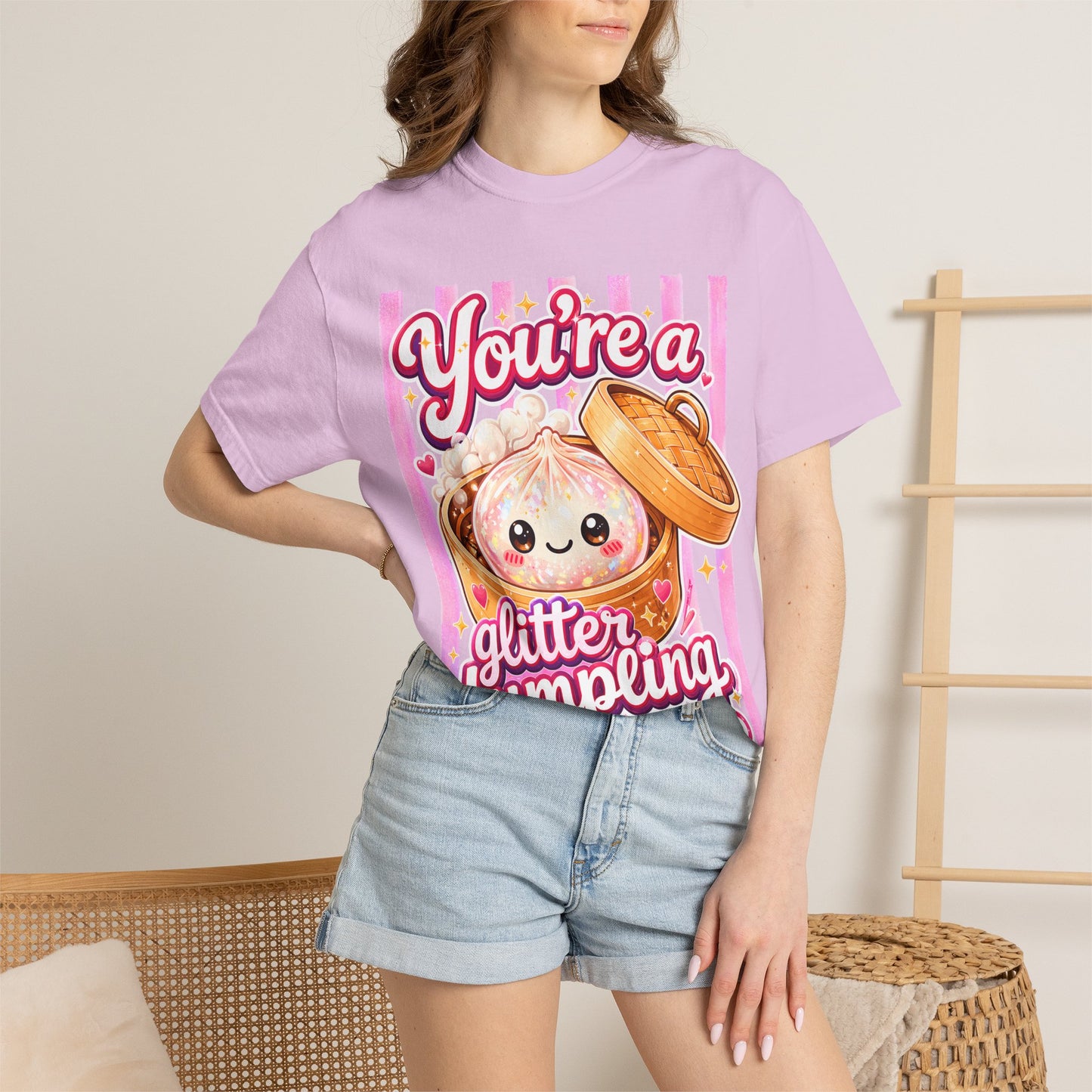 Glitter Dumpling T-Shirt — Cute Kawaii "You’re a Glitter Dumpling" Graphic Tee