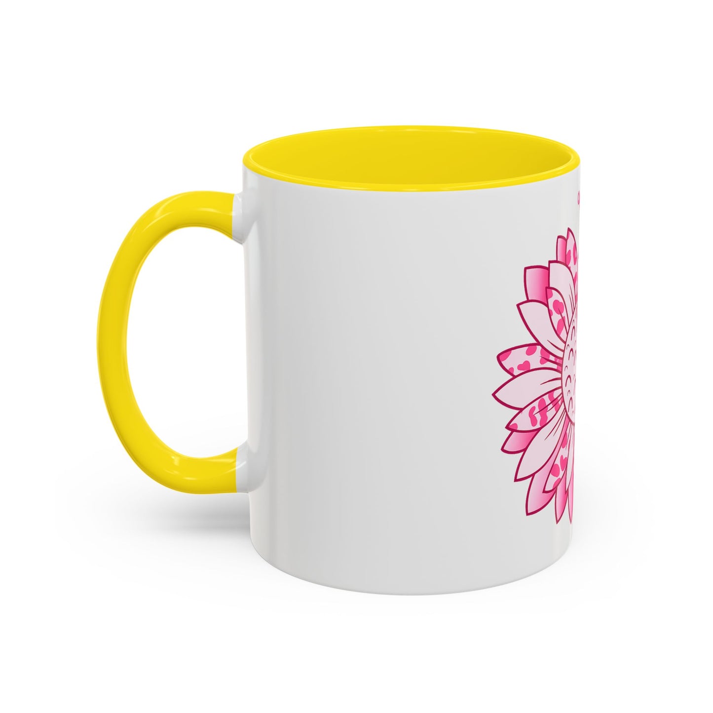BREAST CANCER FLOWER MUG