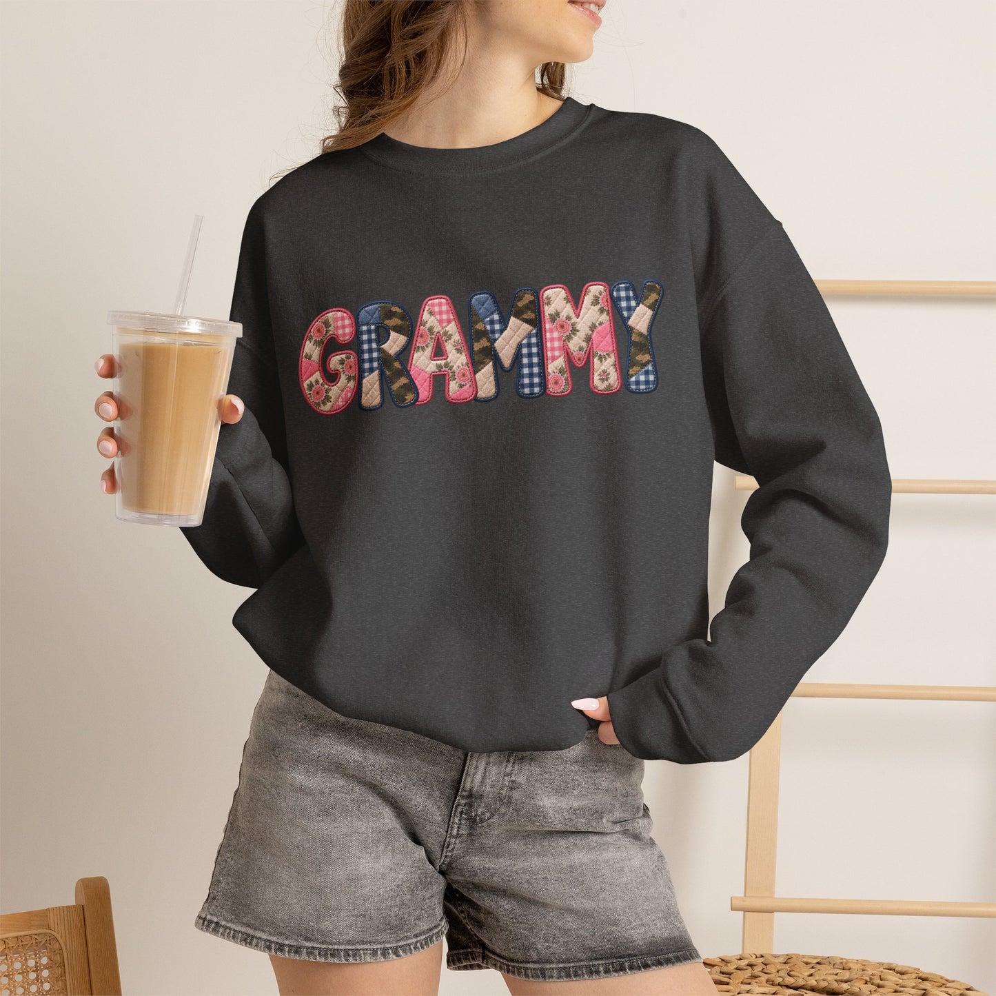 Grammy Floral Crewneck Sweatshirt — Cozy Grandma Gift