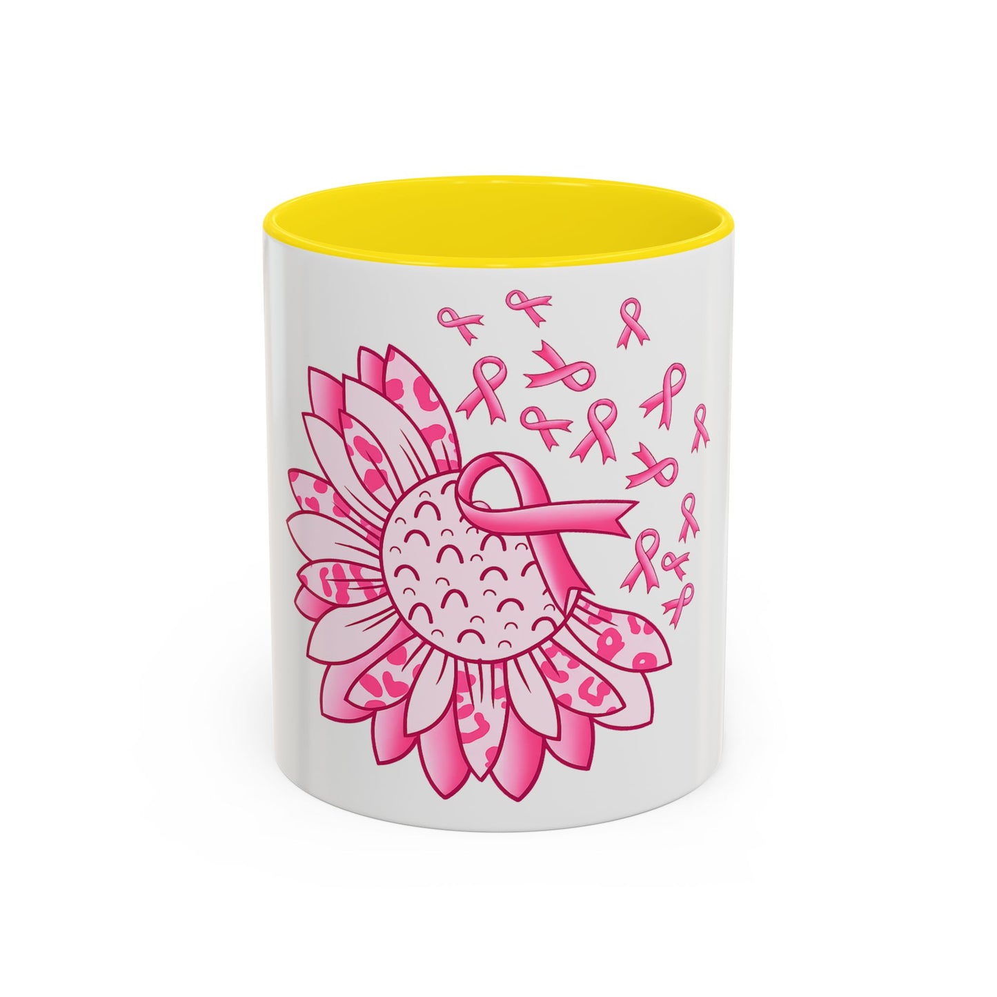 BREAST CANCER FLOWER MUG