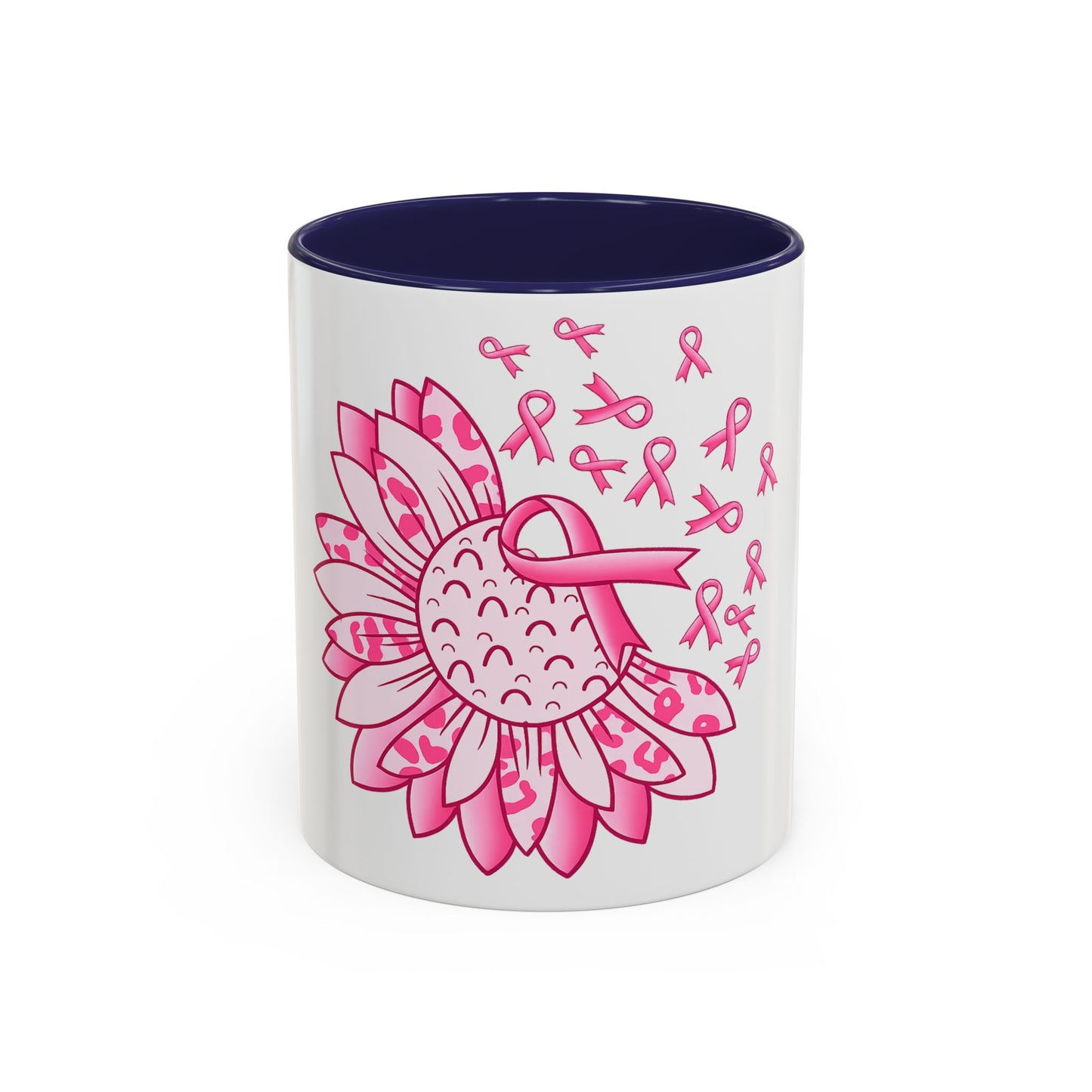BREAST CANCER FLOWER MUG