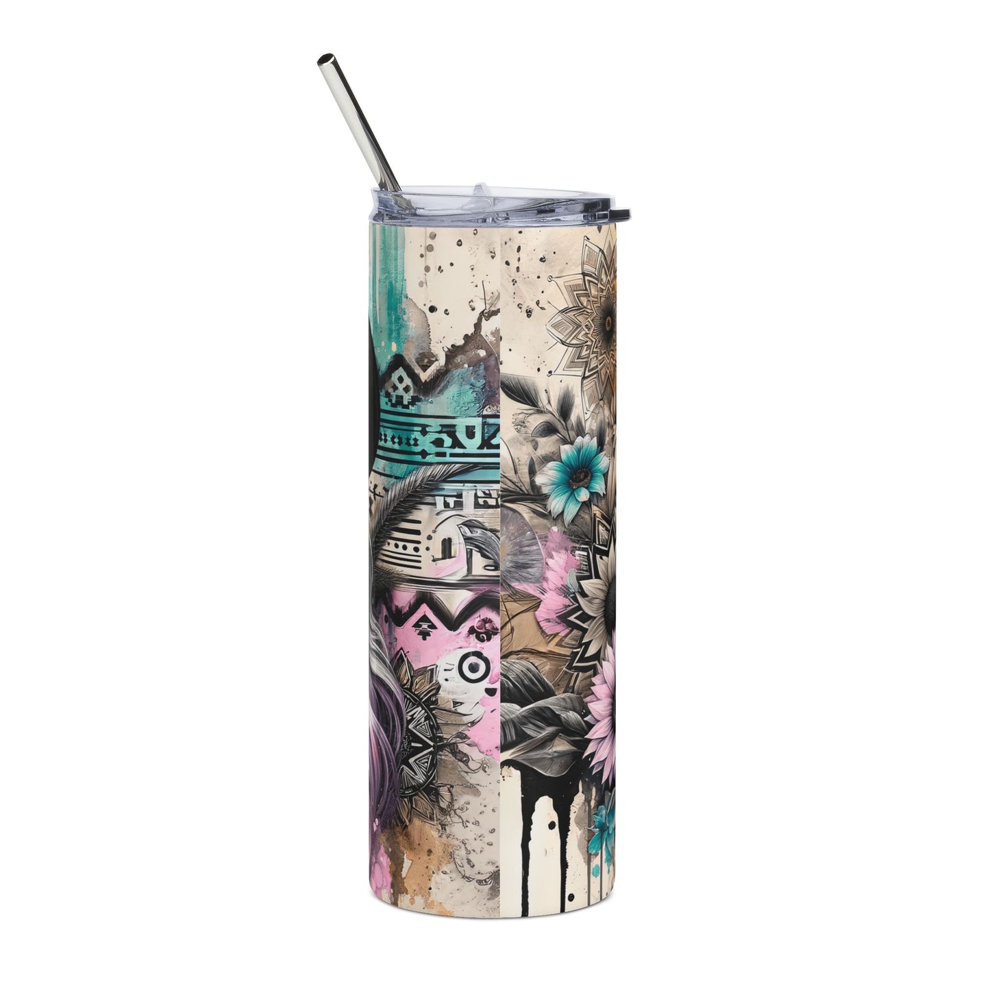 Cowgirl Wildflower 20oz Stainless Steel Tumbler — Sunflower Cowgirl Design