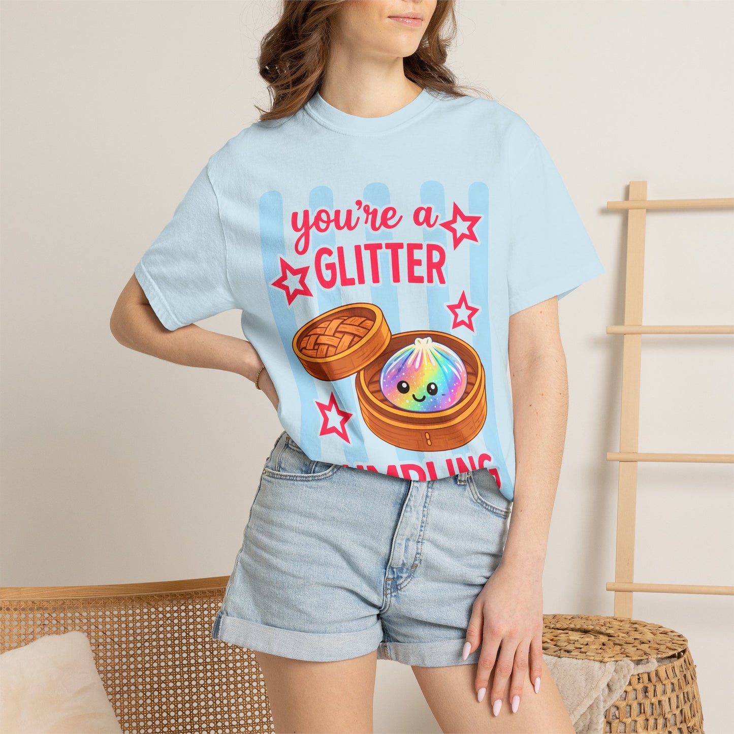 Glitter Dumpling T-Shirt — "You're a Glitter Dumpling" Cute Kawaii Graphic Tee