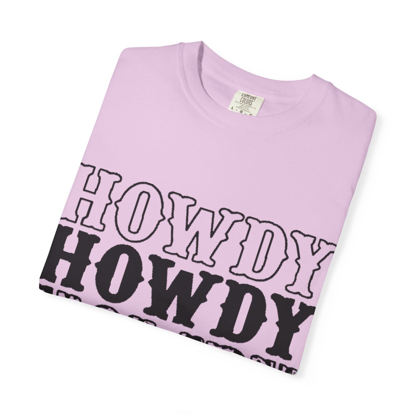 Howdy Repeat Tee — Vintage Western Lettering T-Shirt