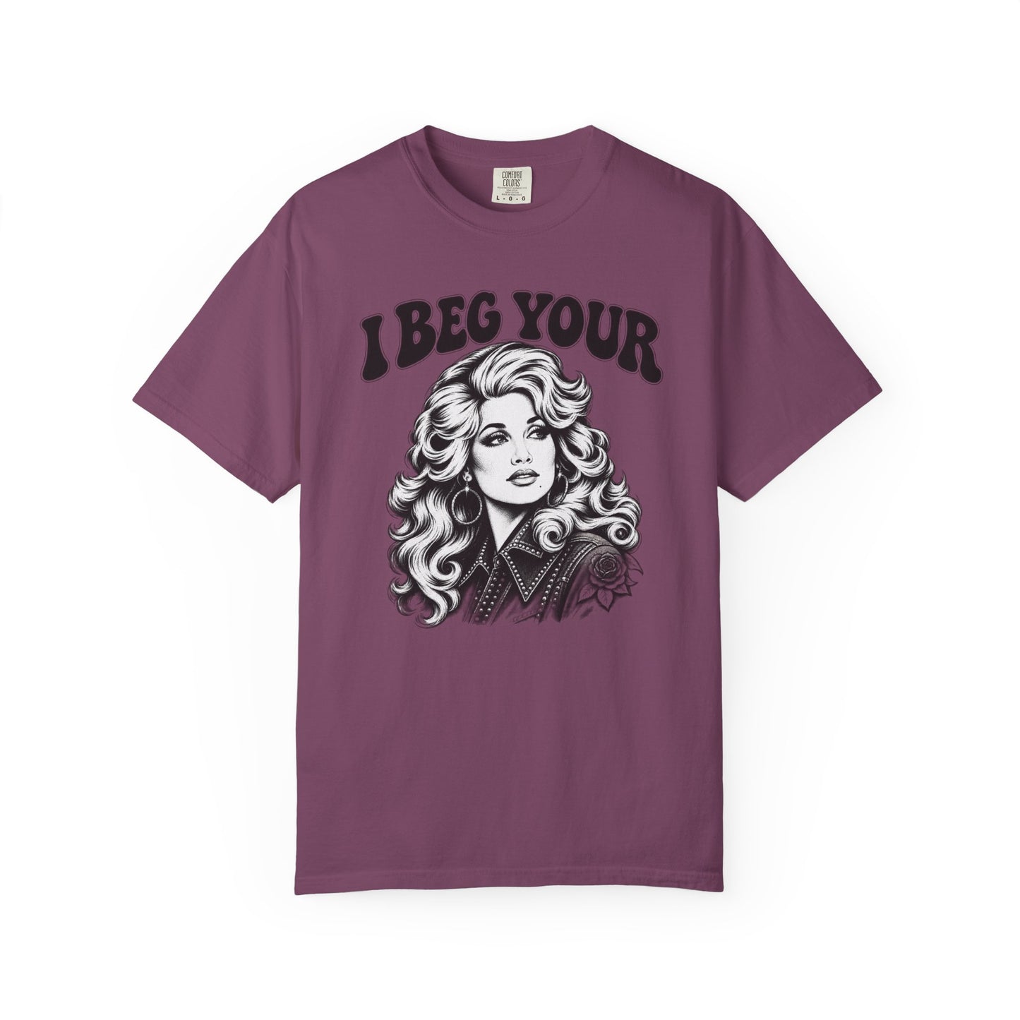 “I Beg Your” Retro Glam Portrait Tee