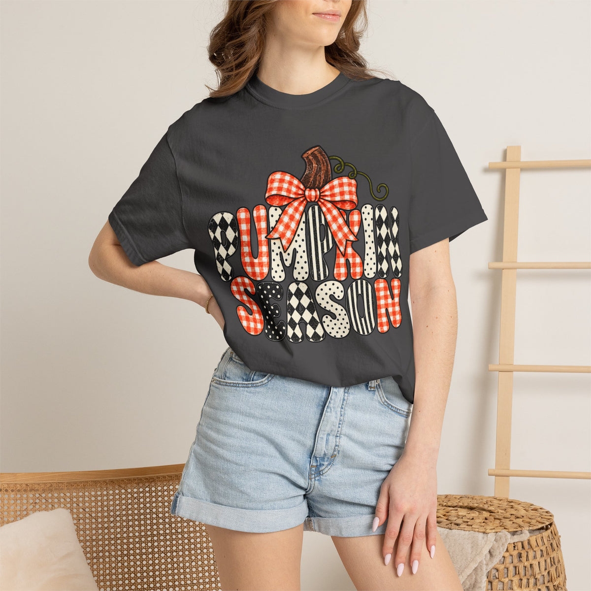 Pumpkin Season T-Shirt — Plaid & Patchwork Fall Tee
