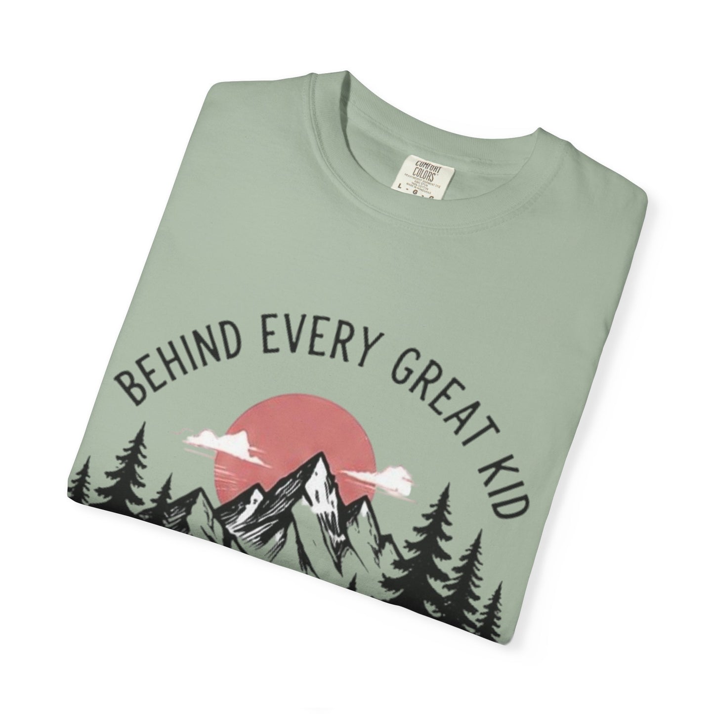 Mom Who Never Gave Up T-Shirt — 'Behind Every Great Kid' Inspirational Mother's Day Tee