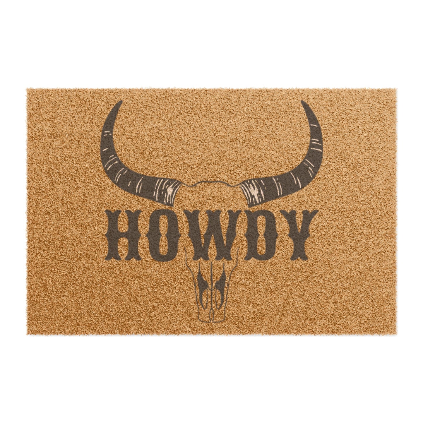 Howdy Doormat - Western Longhorn Welcome Mat