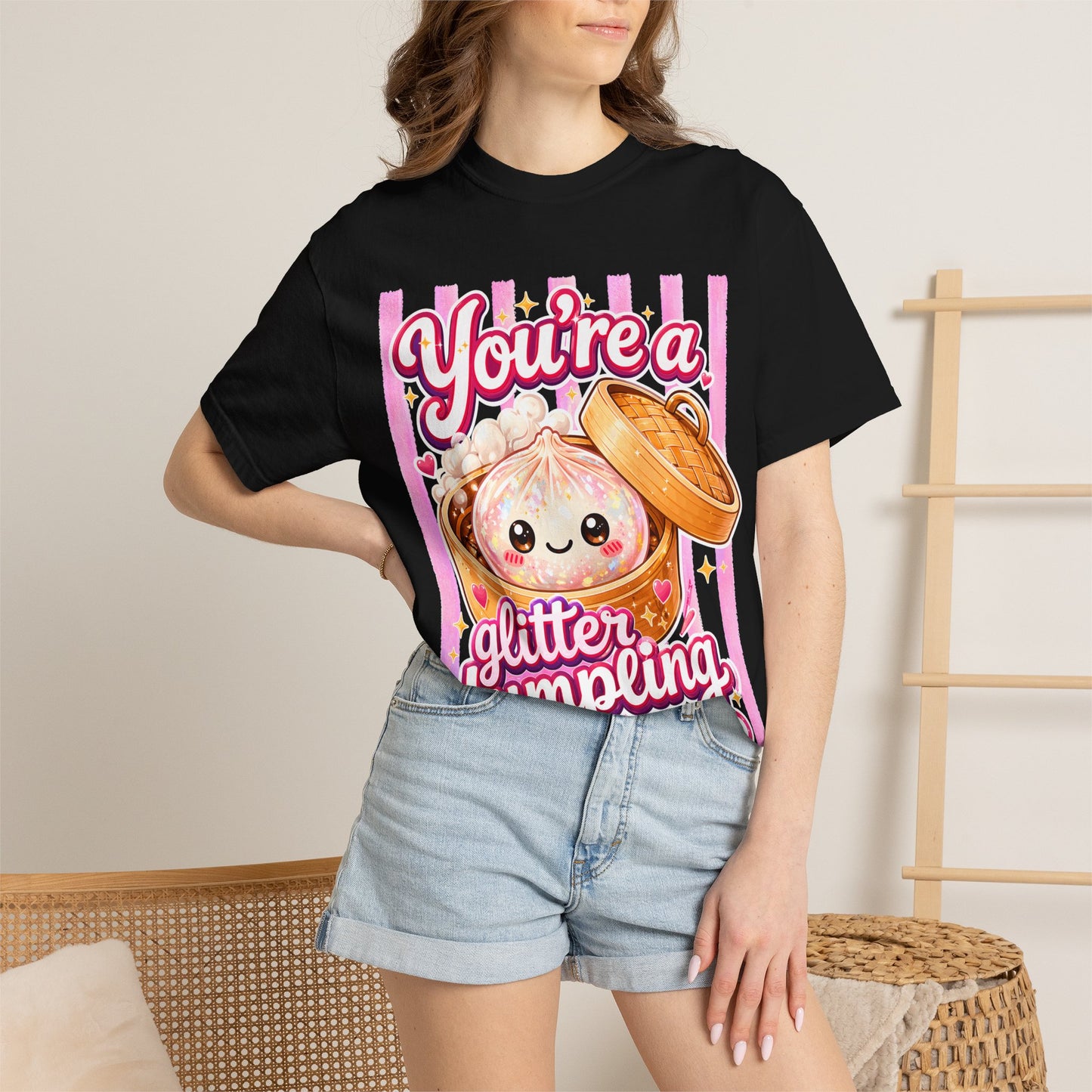 Glitter Dumpling T-Shirt — Cute Kawaii "You’re a Glitter Dumpling" Graphic Tee