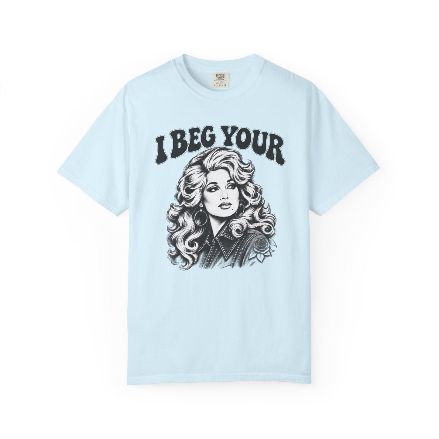 “I Beg Your” Retro Glam Portrait Tee