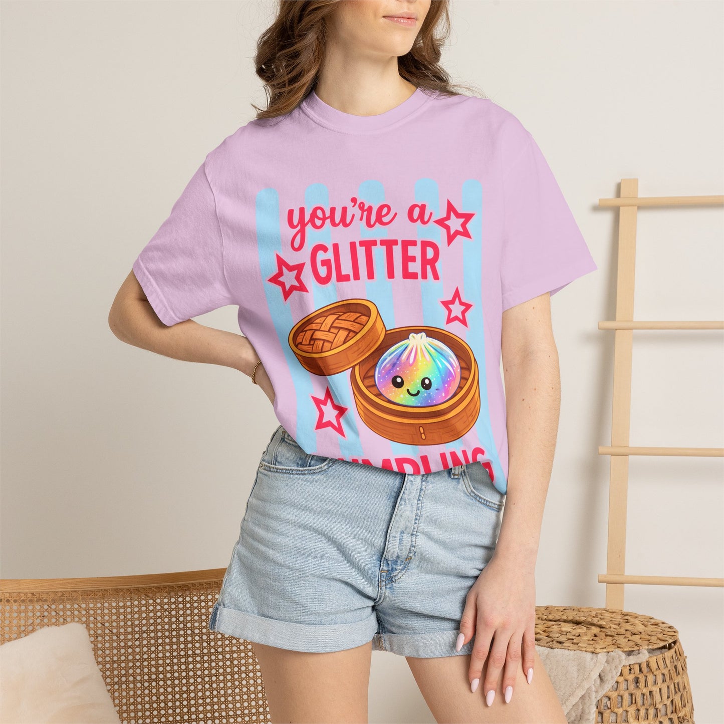 Glitter Dumpling T-Shirt — "You're a Glitter Dumpling" Cute Kawaii Graphic Tee