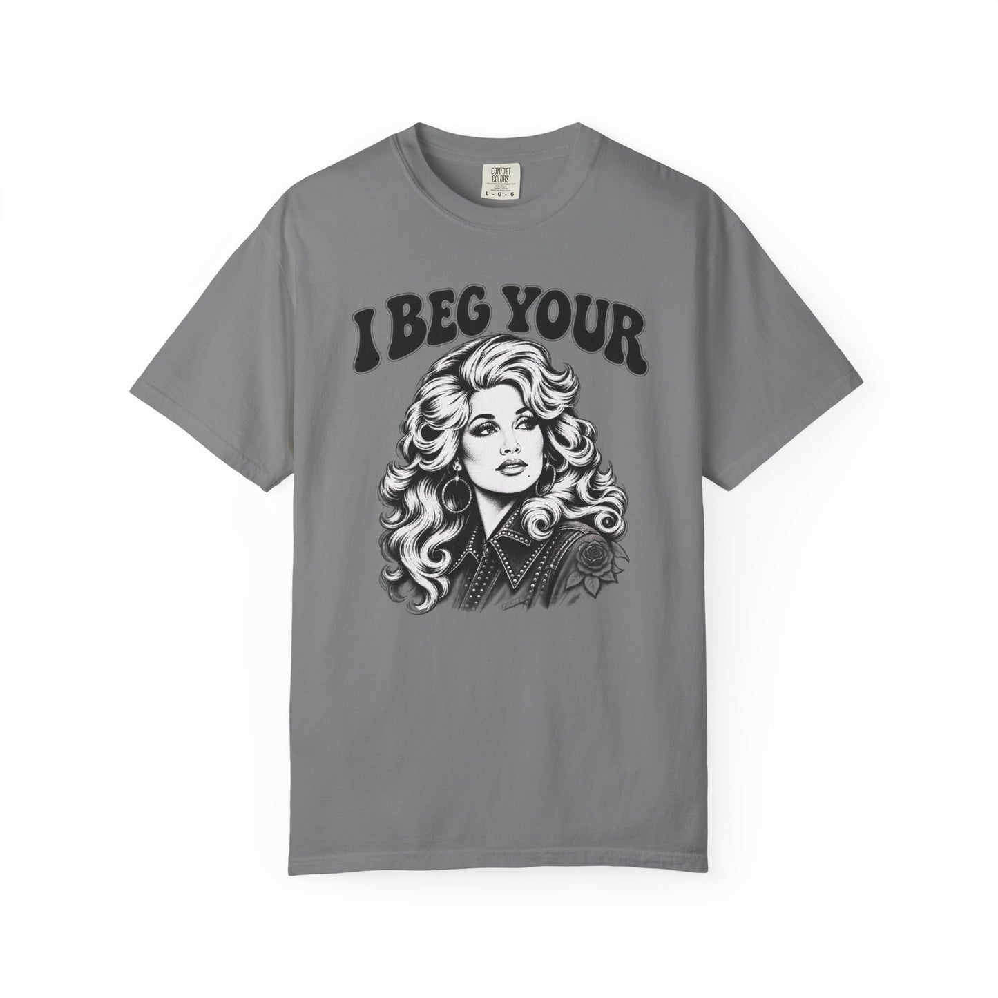 “I Beg Your” Retro Glam Portrait Tee