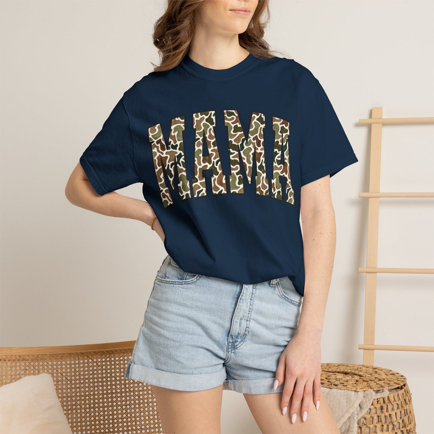 Mama Camo T-Shirt — Women's 'MAMA' Camo Print Tee, Mother's Day Gift
