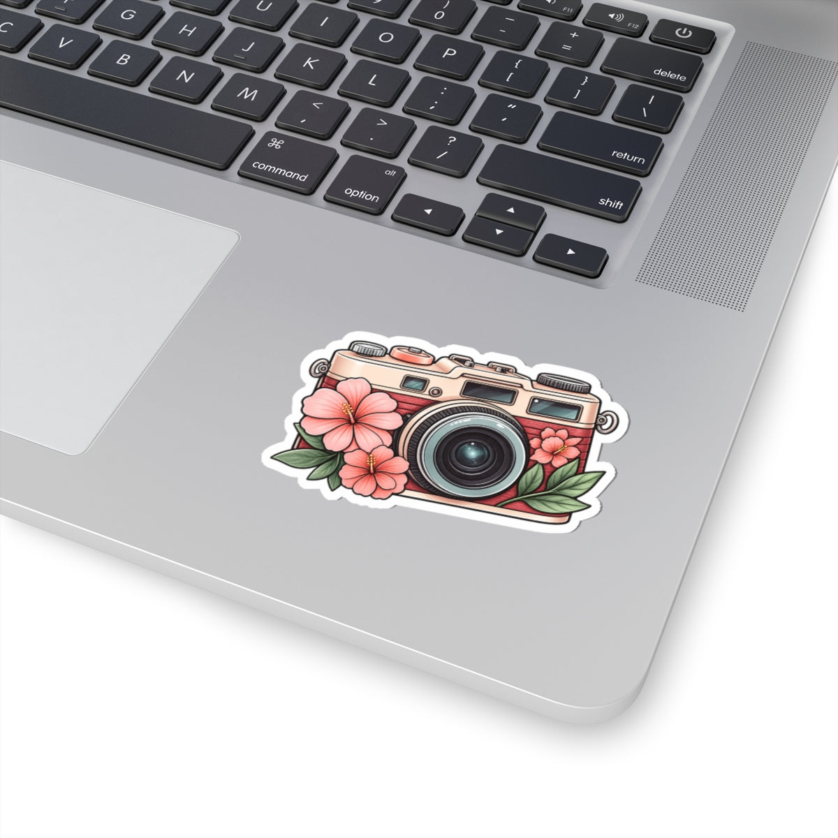 Floral Vintage Camera Sticker