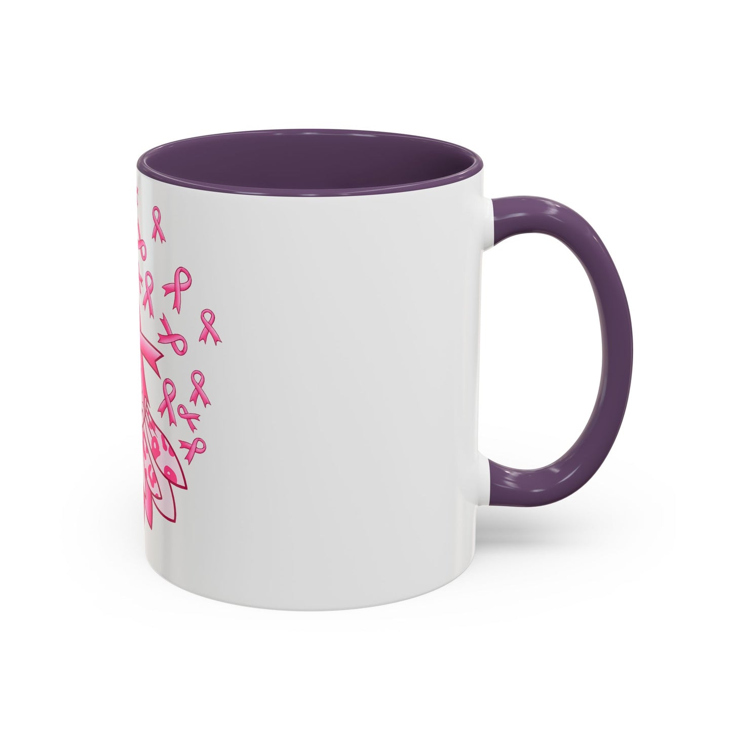 BREAST CANCER FLOWER MUG