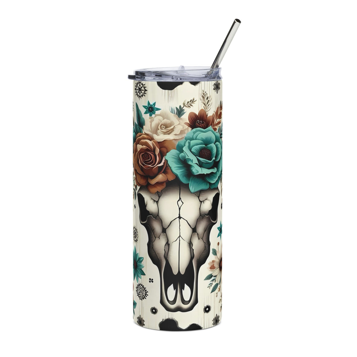 Western Floral Skull