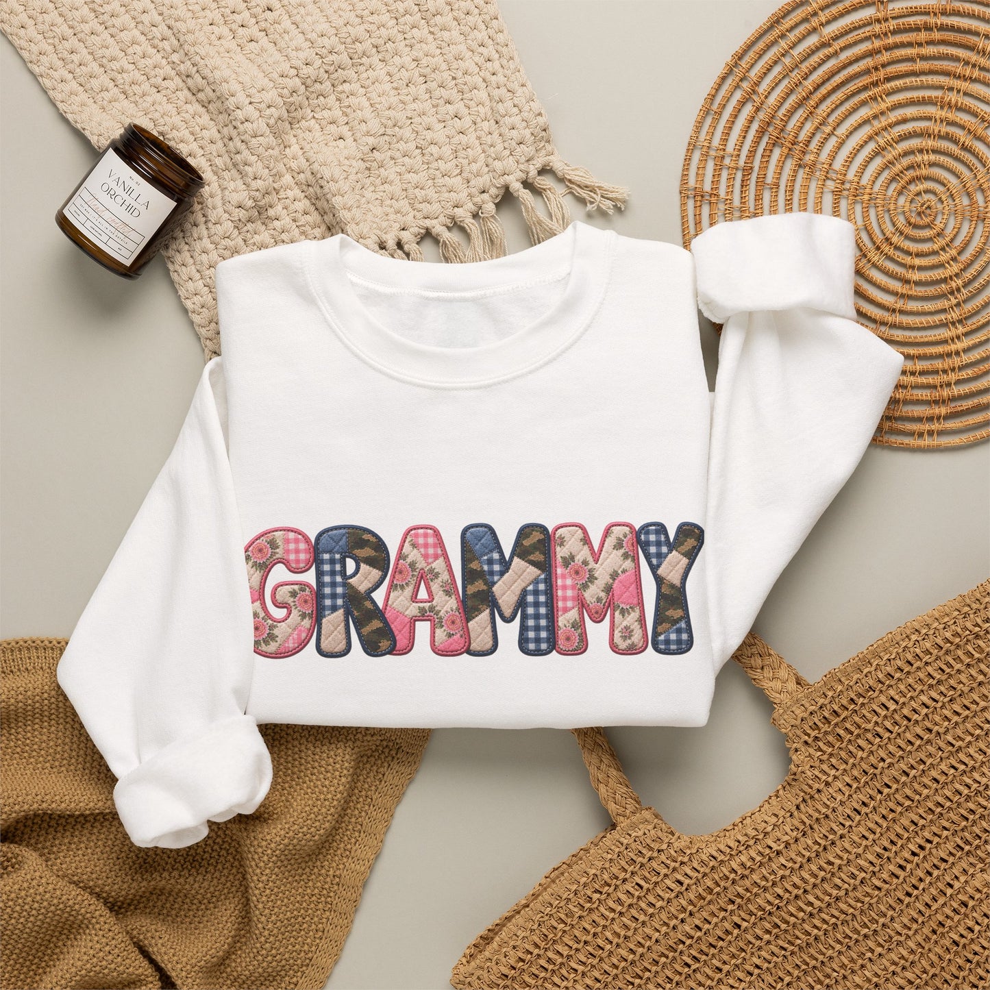 Grammy Floral Crewneck Sweatshirt — Cozy Grandma Gift