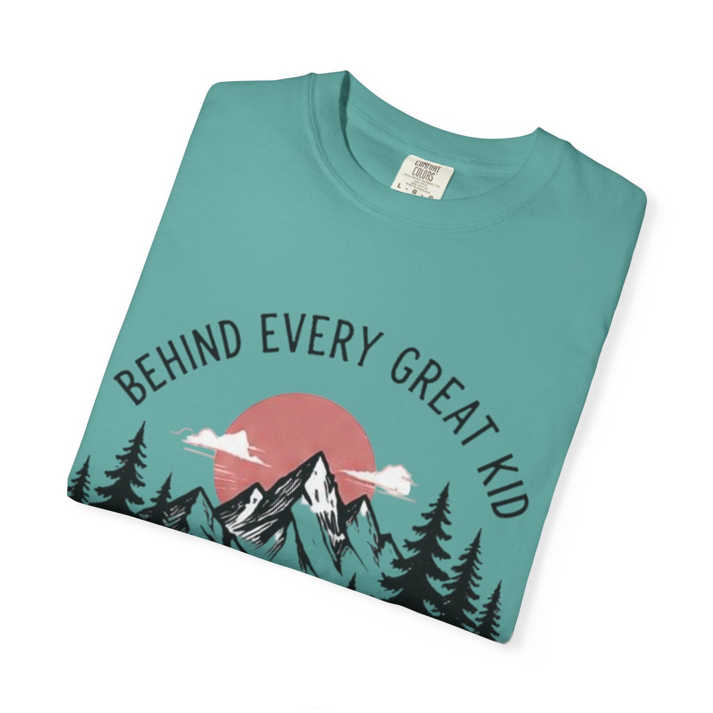 Mom Who Never Gave Up T-Shirt — 'Behind Every Great Kid' Inspirational Mother's Day Tee