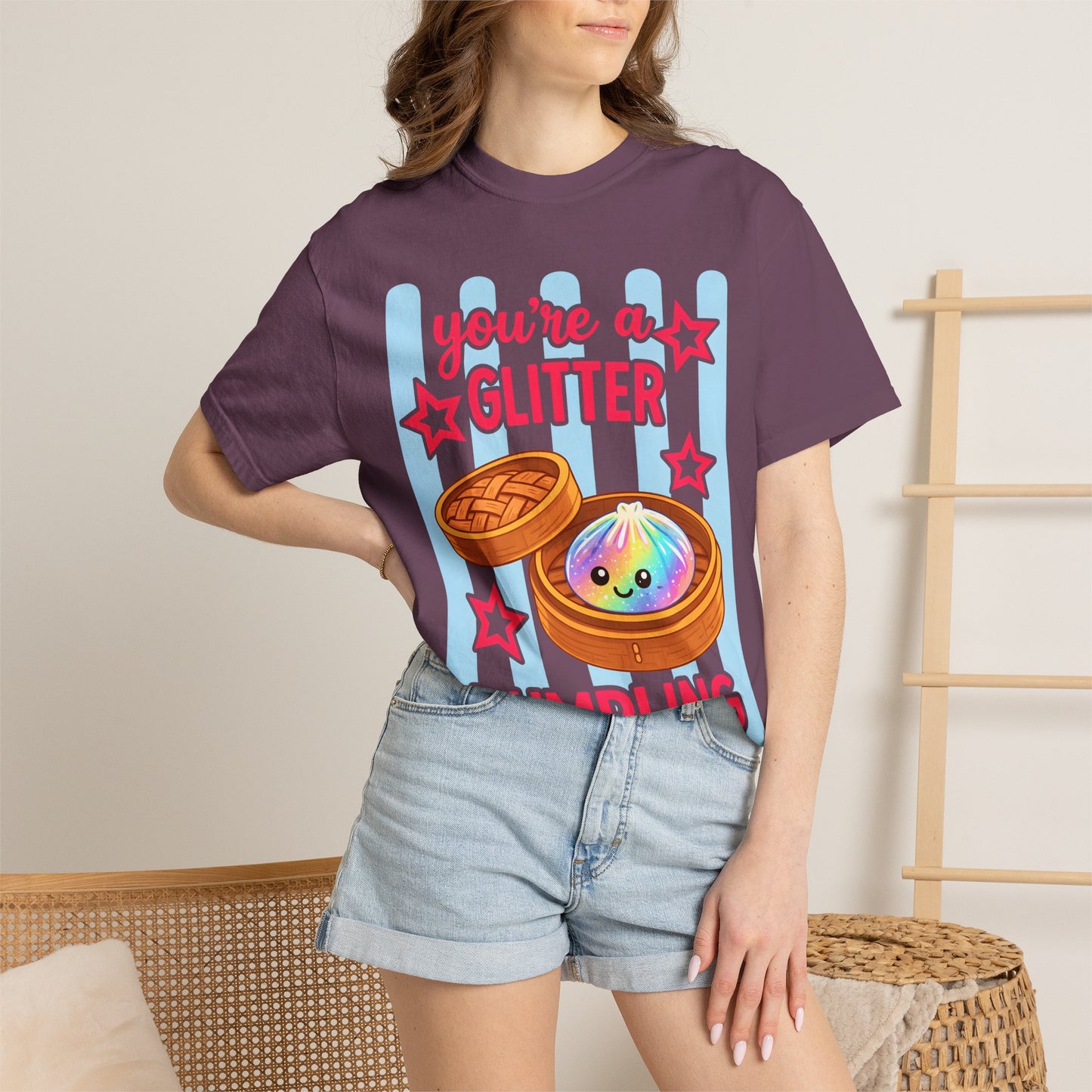 Glitter Dumpling T-Shirt — "You're a Glitter Dumpling" Cute Kawaii Graphic Tee