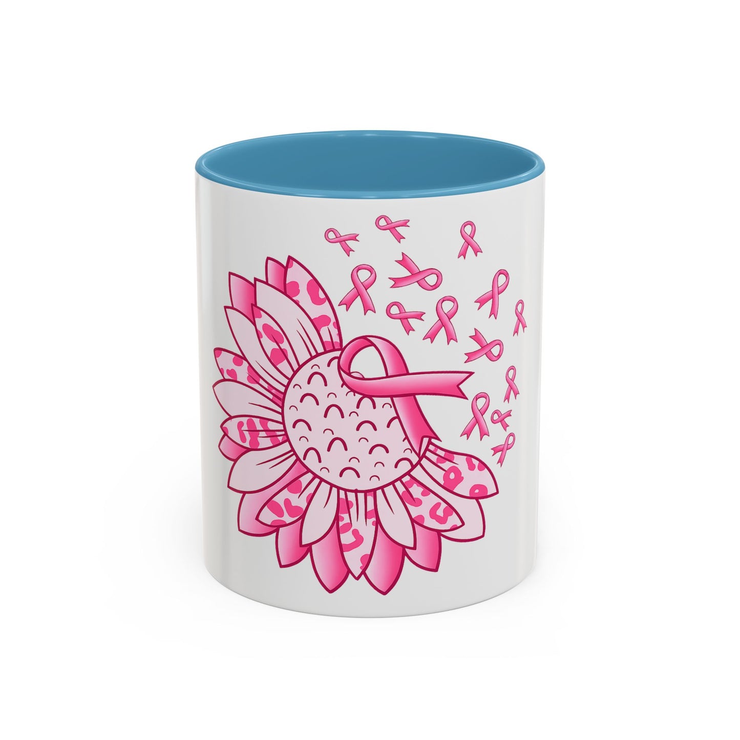 BREAST CANCER FLOWER MUG