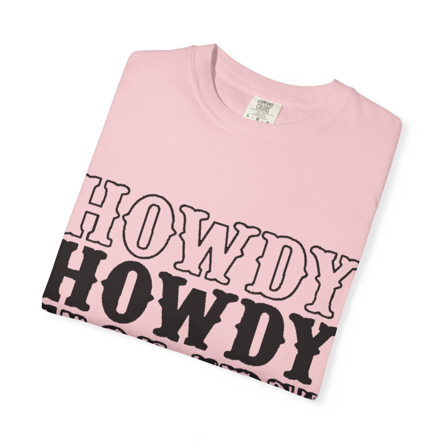 Howdy Repeat Tee — Vintage Western Lettering T-Shirt
