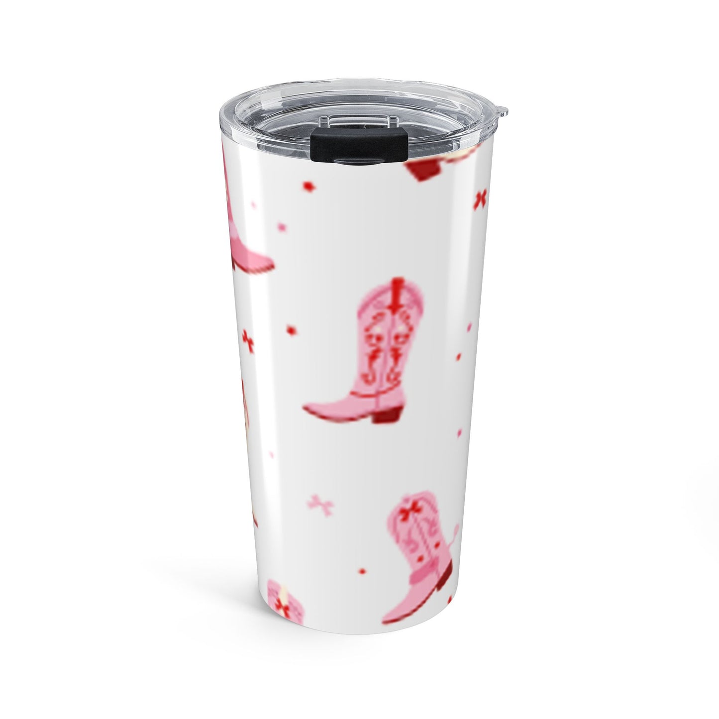 20oz Pink Cowboy Boot Tumbler – Western Floral Travel Mug