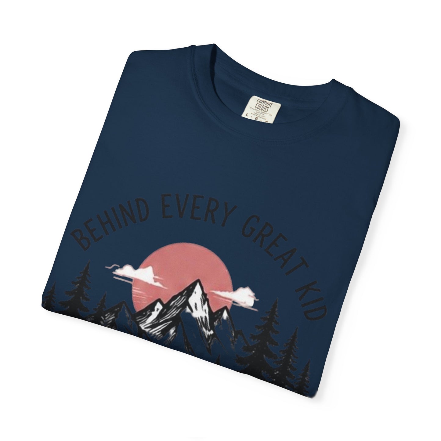 Mom Who Never Gave Up T-Shirt — 'Behind Every Great Kid' Inspirational Mother's Day Tee