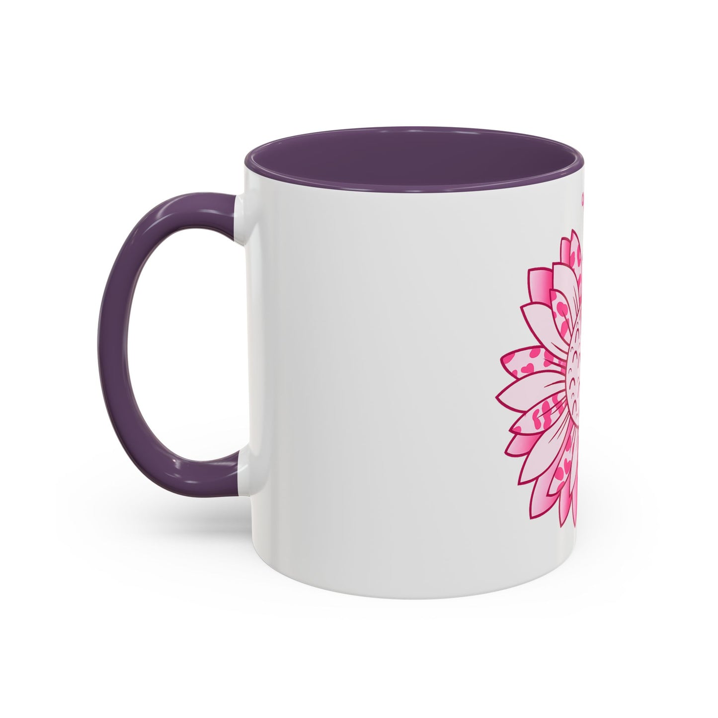 BREAST CANCER FLOWER MUG