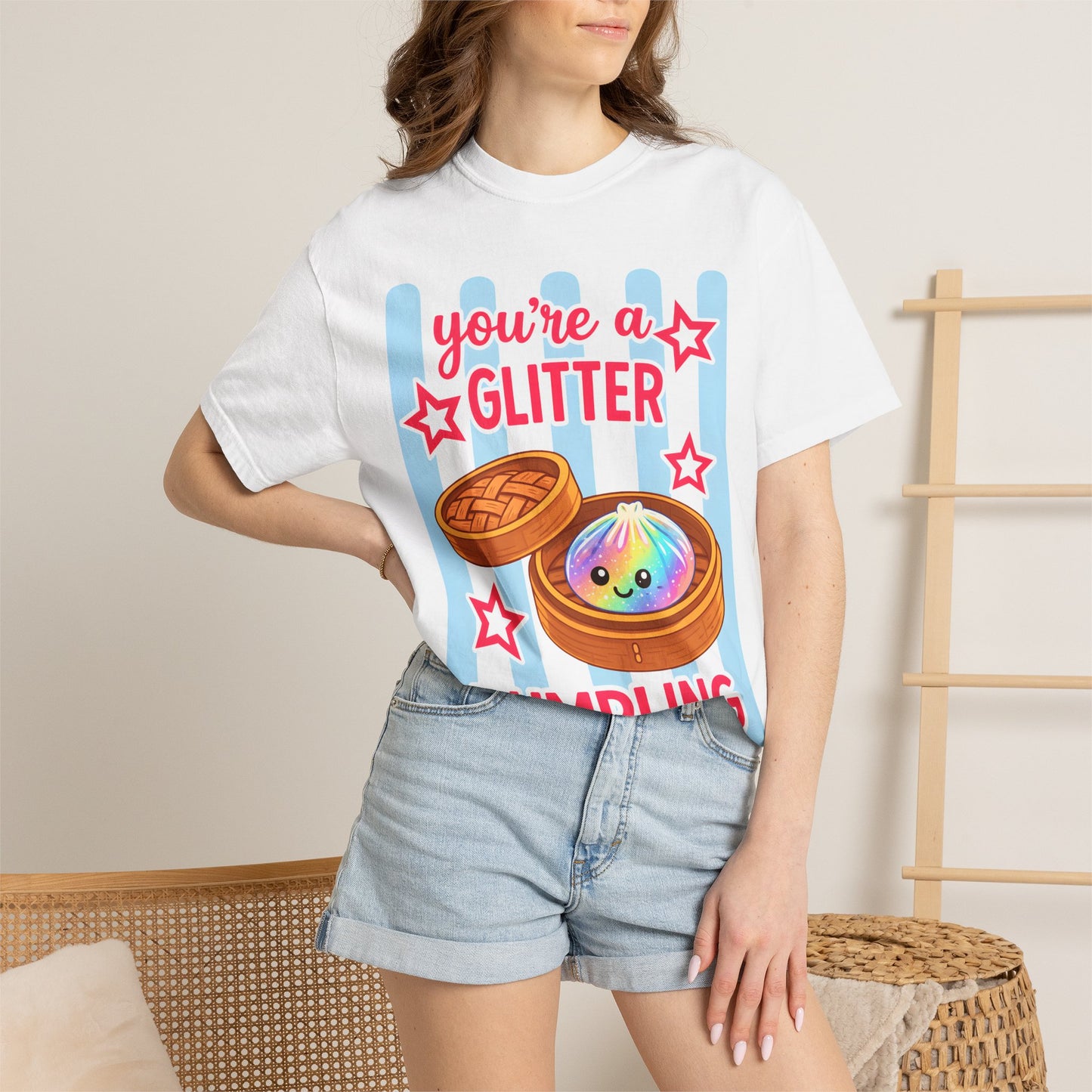 Glitter Dumpling T-Shirt — "You're a Glitter Dumpling" Cute Kawaii Graphic Tee