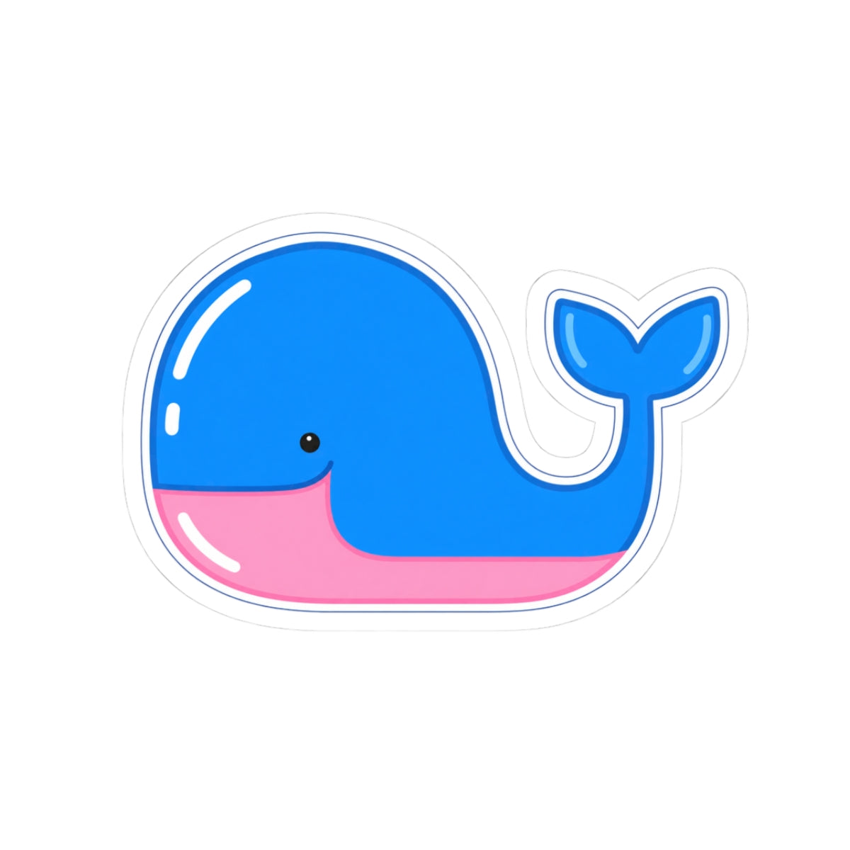 Bubblegum Whale Sticker