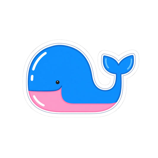 Bubblegum Whale Sticker